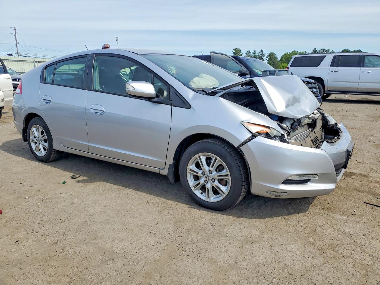 2010 Honda Insight Ex Silver vin: JHMZE2H76AS026600