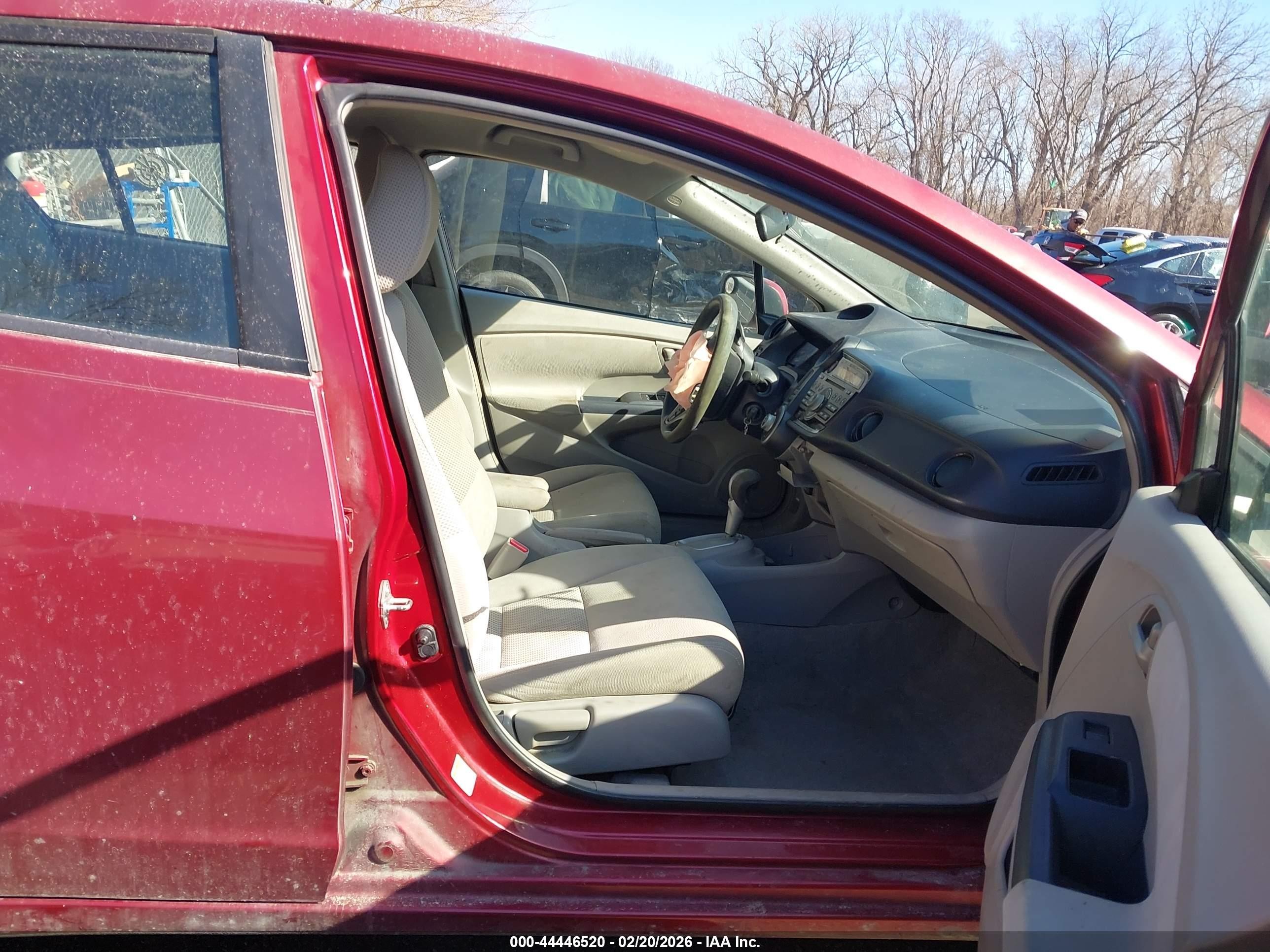 2010 Honda Insight Ex Red vin: JHMZE2H76AS031327