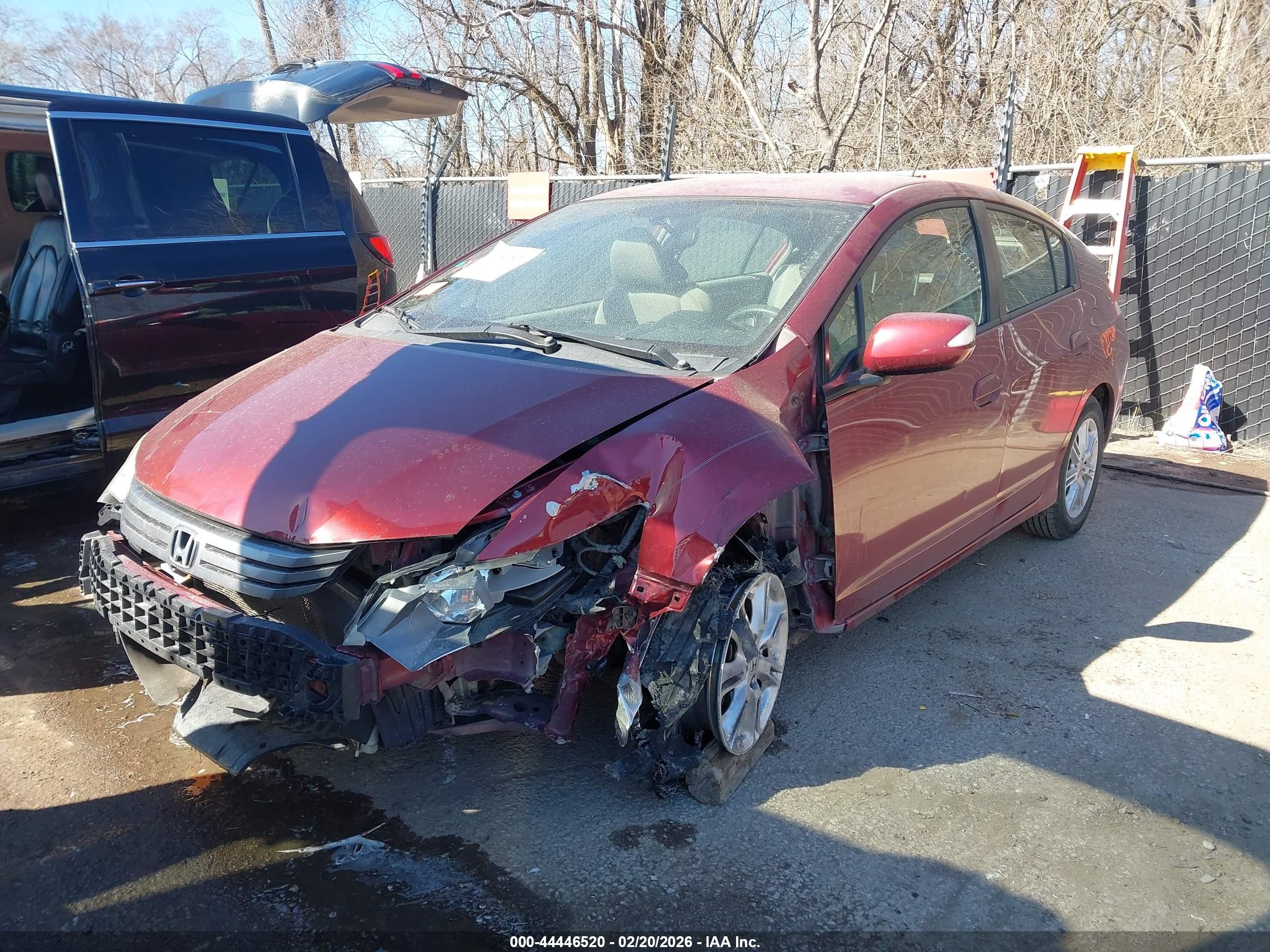2010 Honda Insight Ex Red vin: JHMZE2H76AS031327