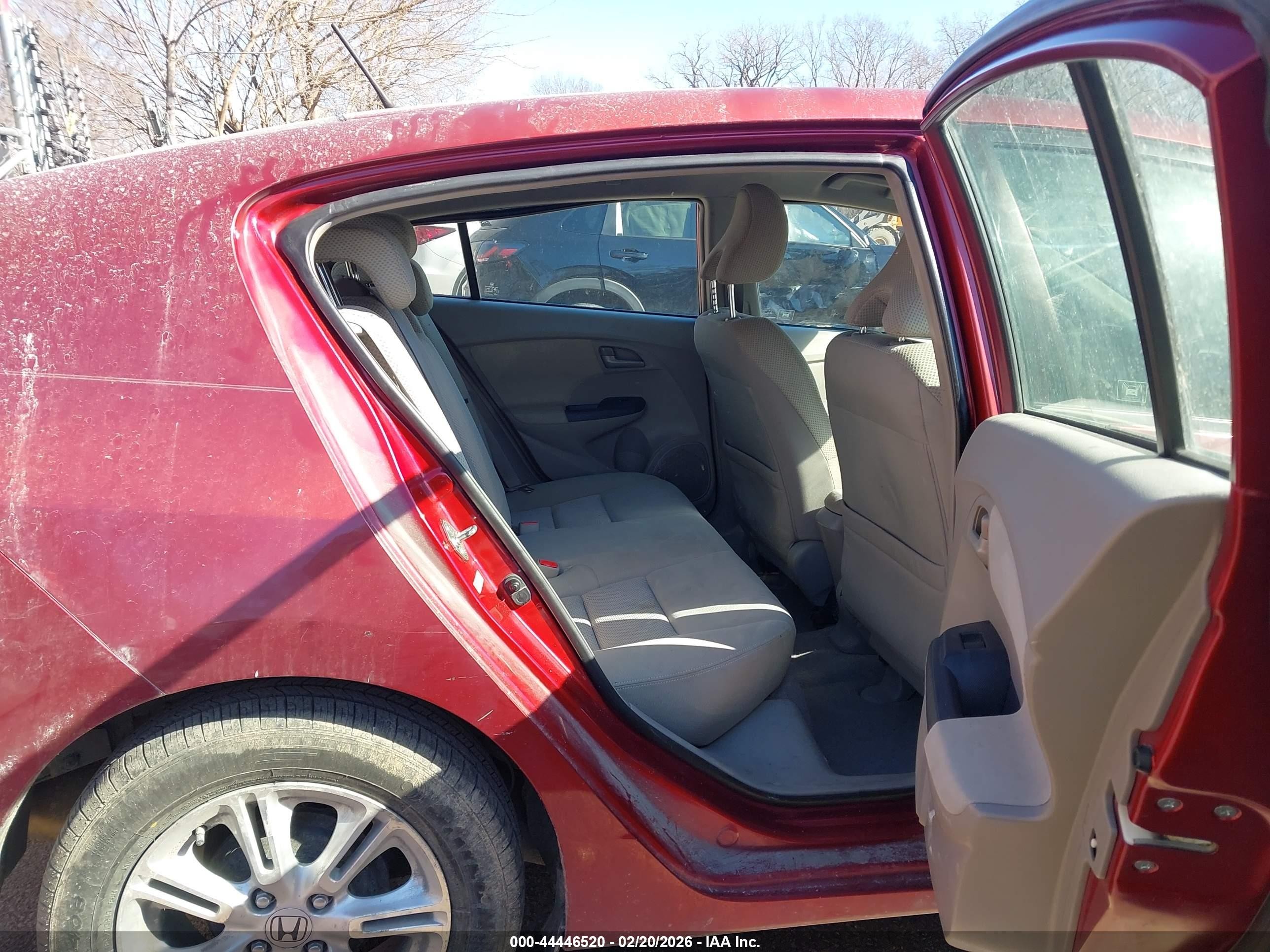 2010 Honda Insight Ex Red vin: JHMZE2H76AS031327