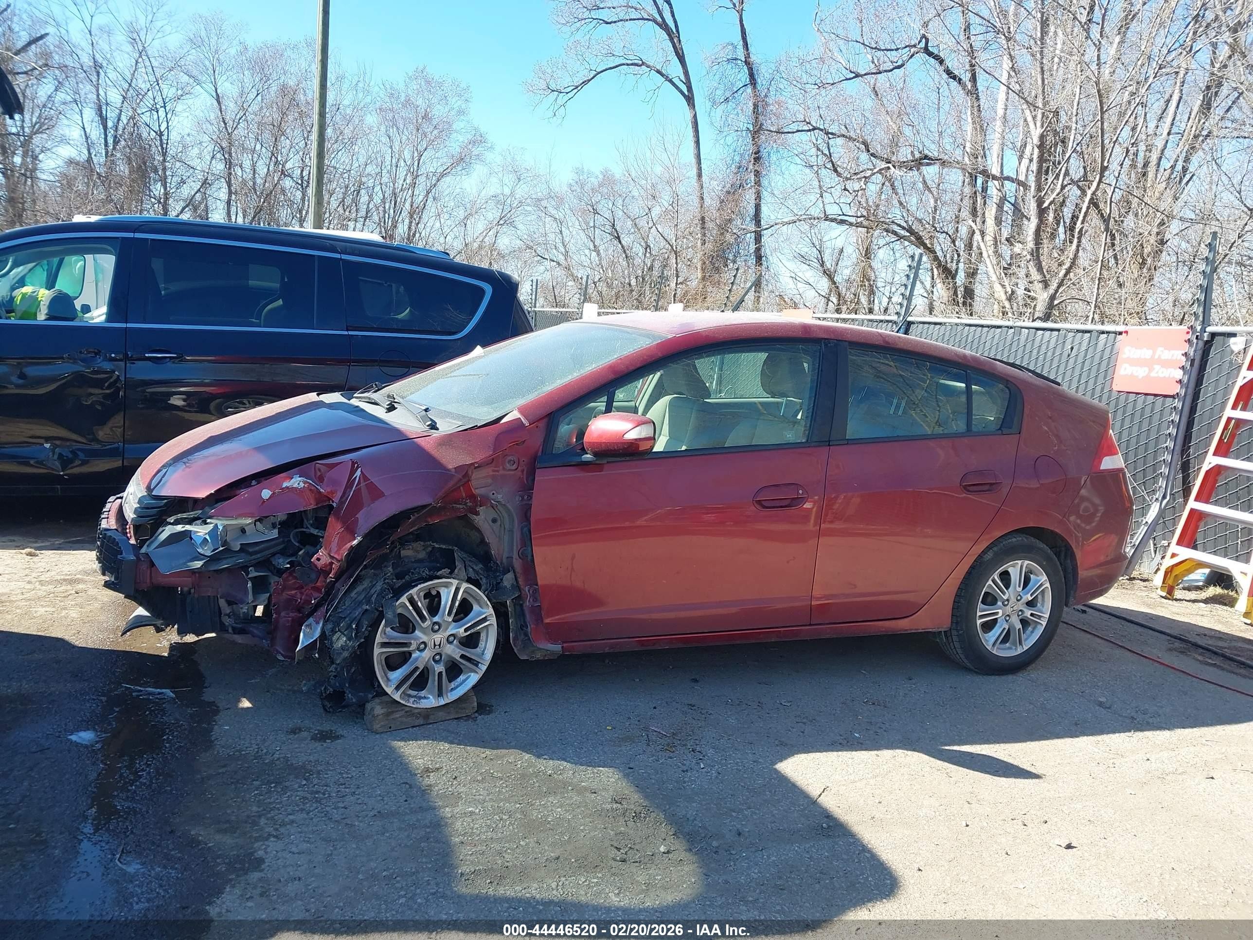 2010 Honda Insight Ex Red vin: JHMZE2H76AS031327