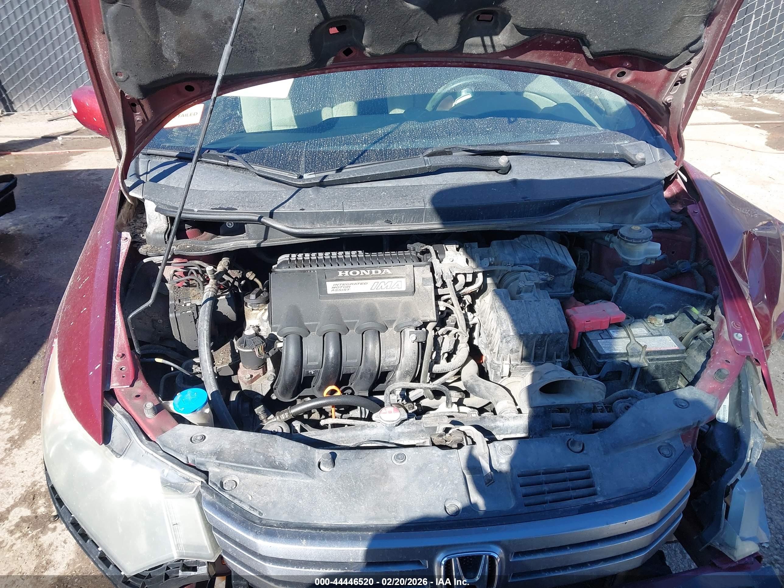2010 Honda Insight Ex Red vin: JHMZE2H76AS031327