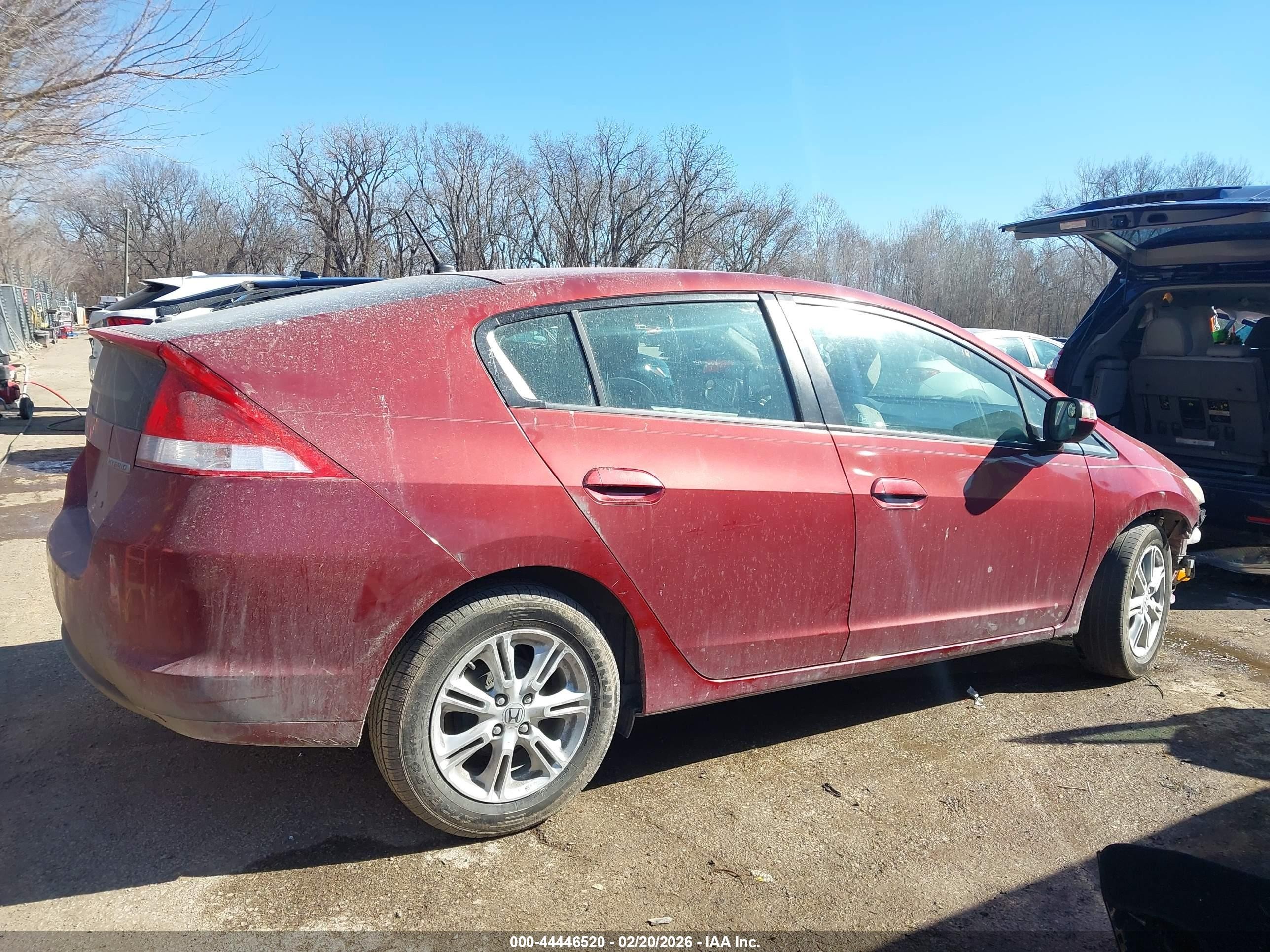 2010 Honda Insight Ex Red vin: JHMZE2H76AS031327