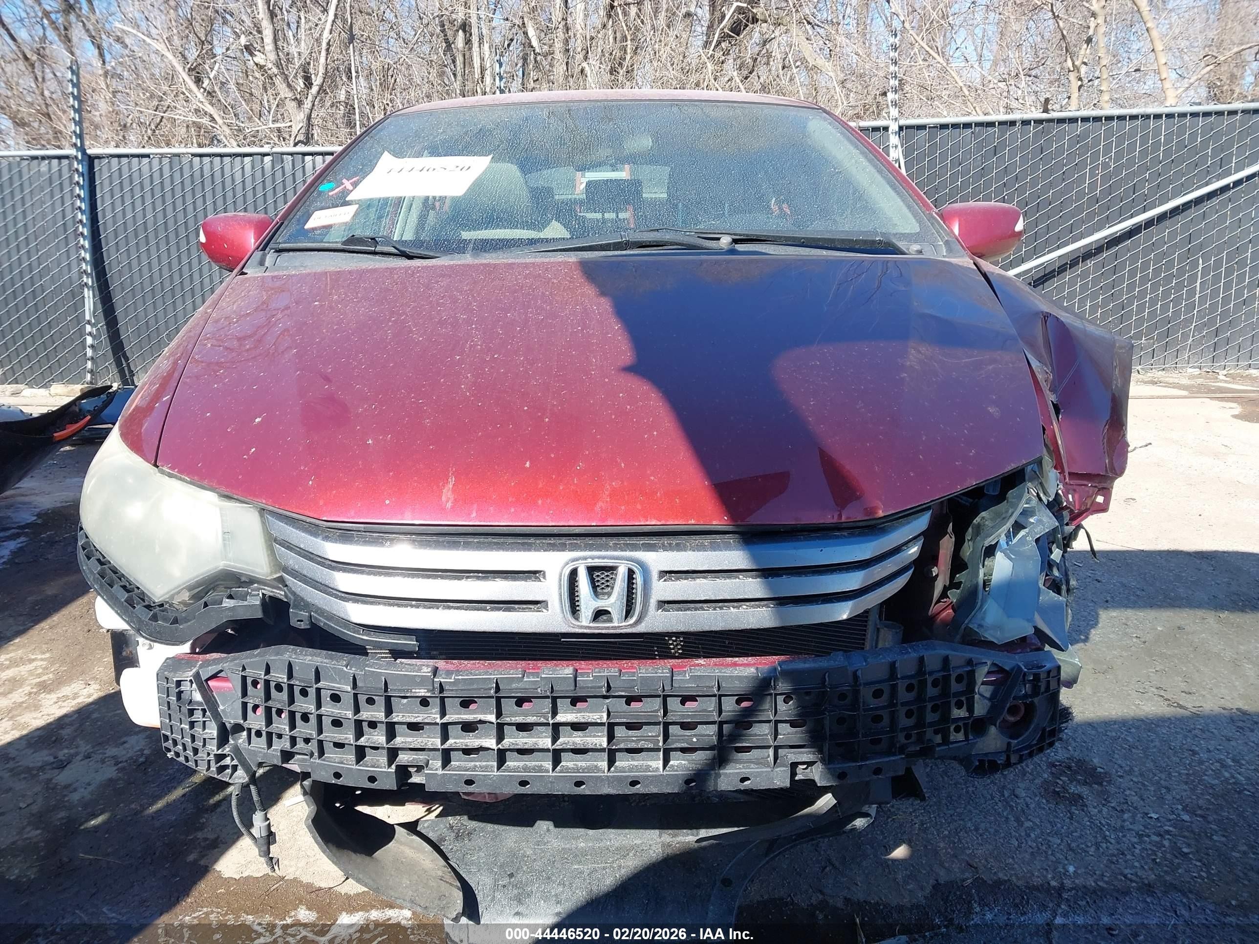 2010 Honda Insight Ex Red vin: JHMZE2H76AS031327