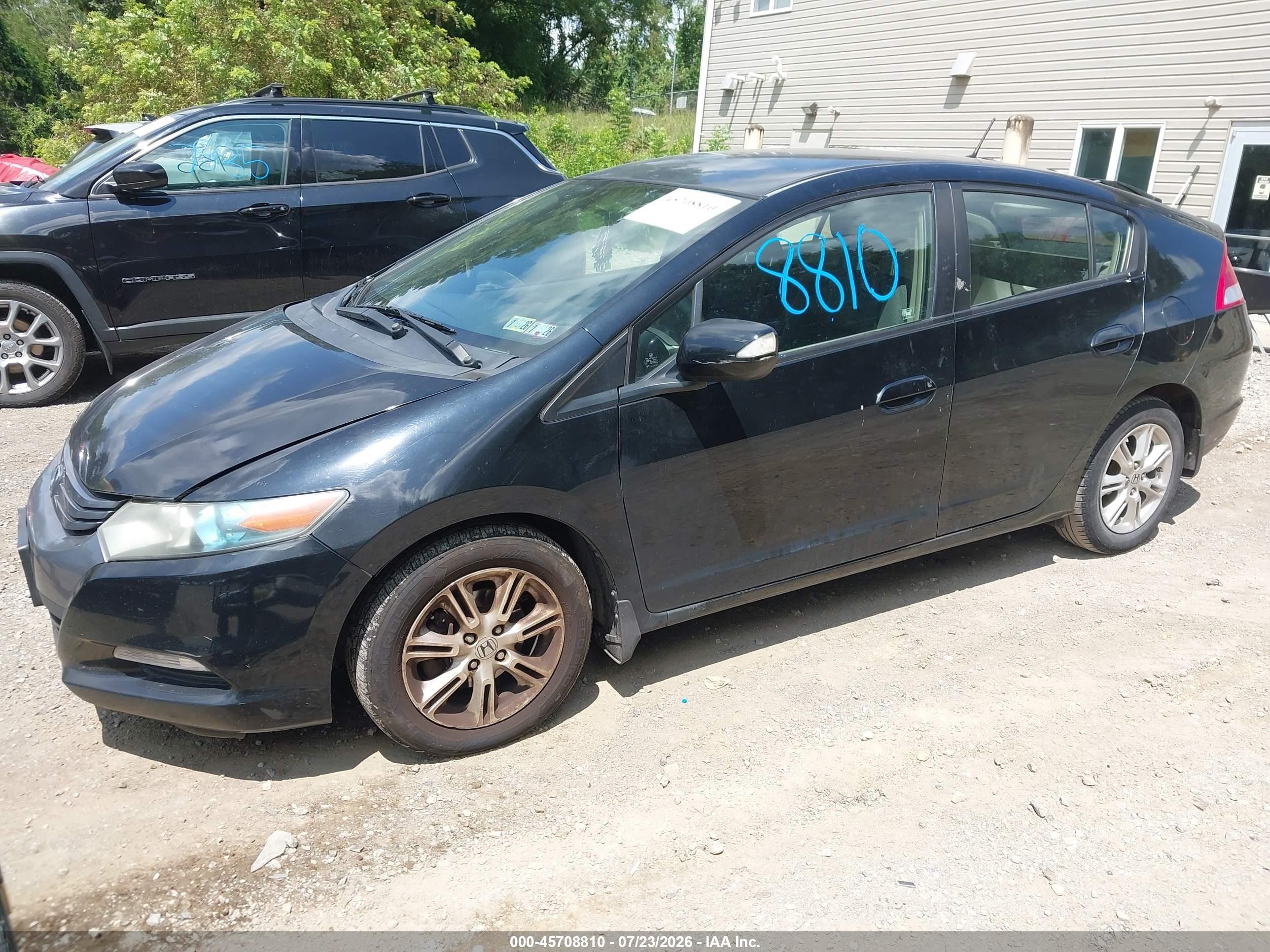 2010 Honda Insight Ex Black vin: JHMZE2H76AS037127