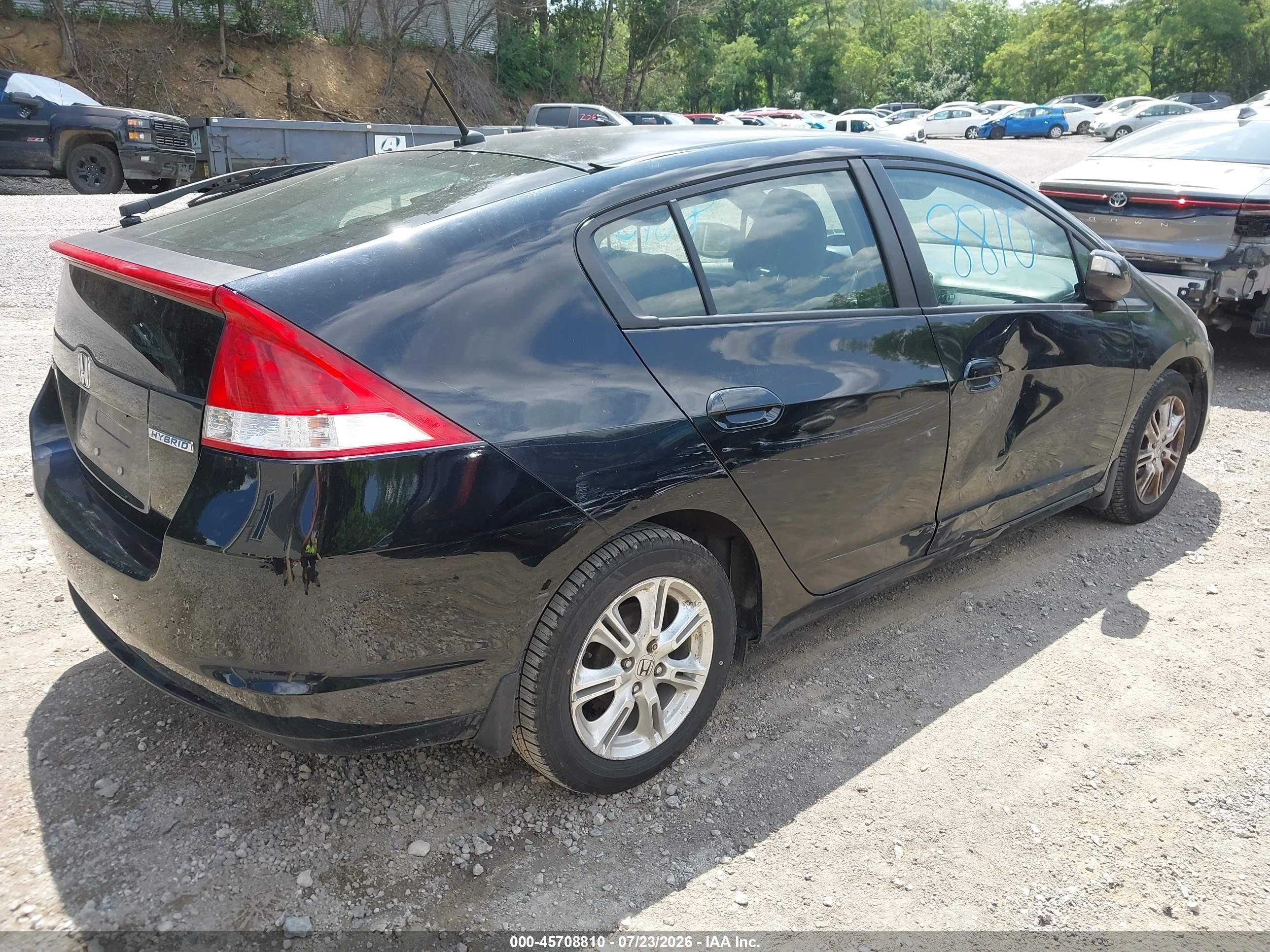 2010 Honda Insight Ex Black vin: JHMZE2H76AS037127