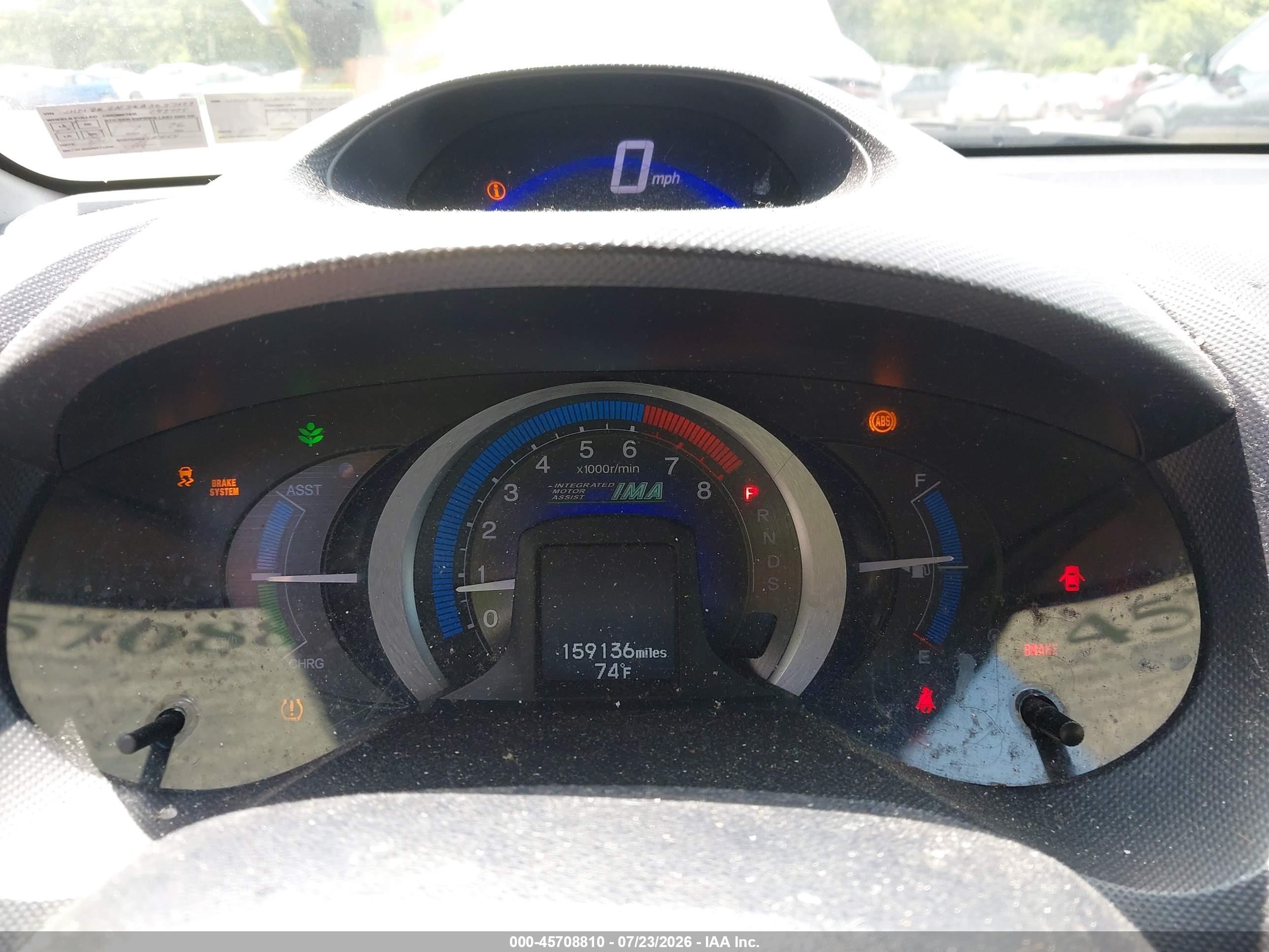 2010 Honda Insight Ex Black vin: JHMZE2H76AS037127