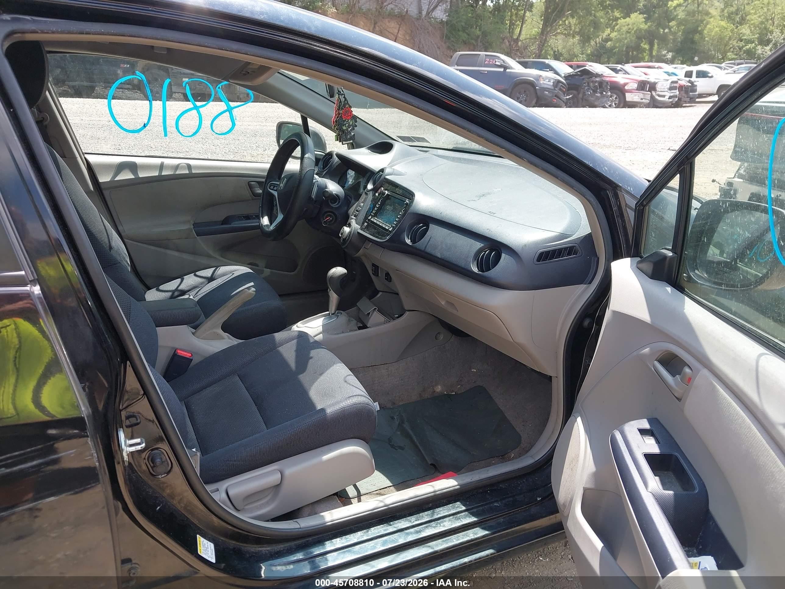 2010 Honda Insight Ex Black vin: JHMZE2H76AS037127