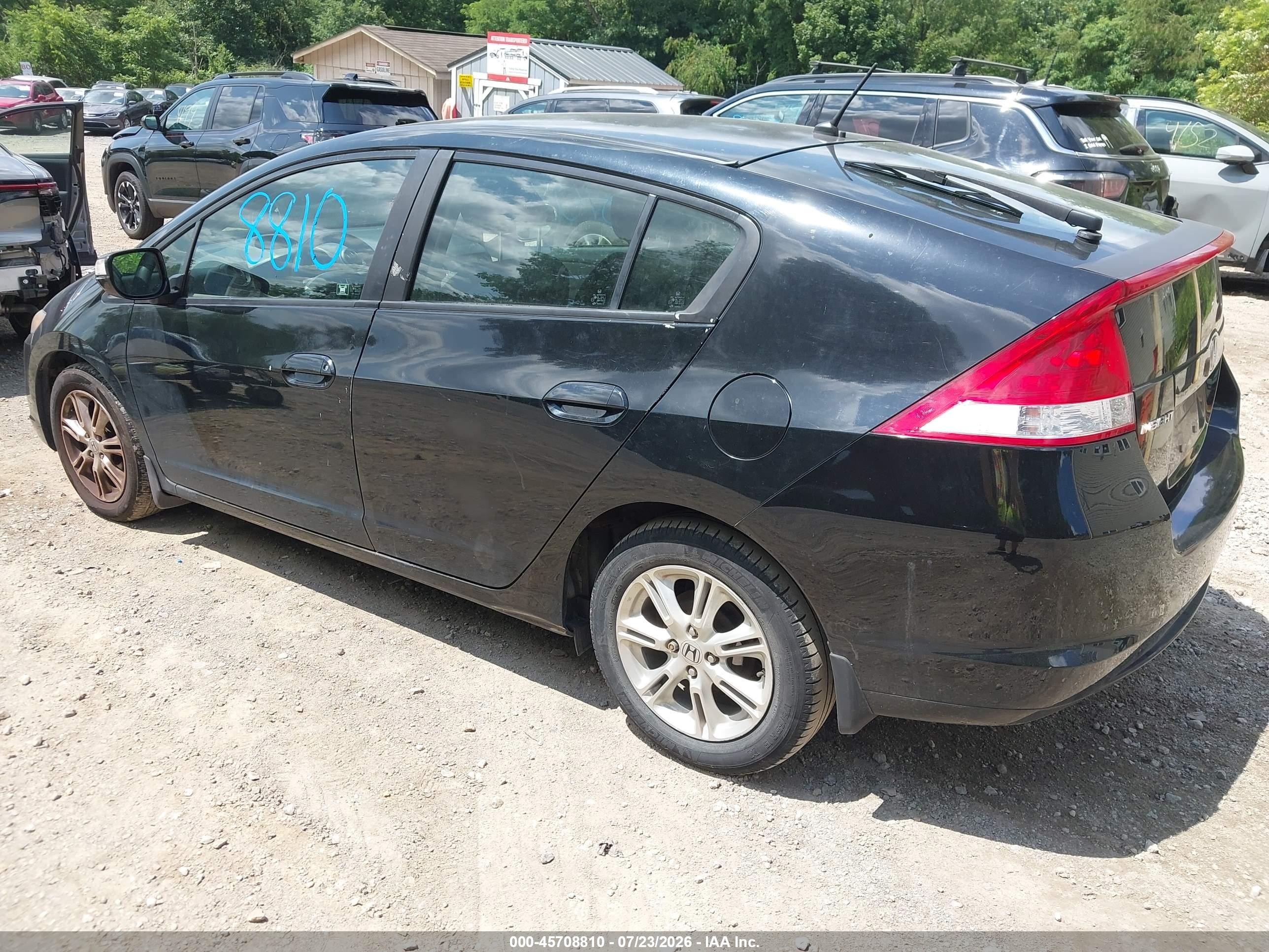 2010 Honda Insight Ex Black vin: JHMZE2H76AS037127