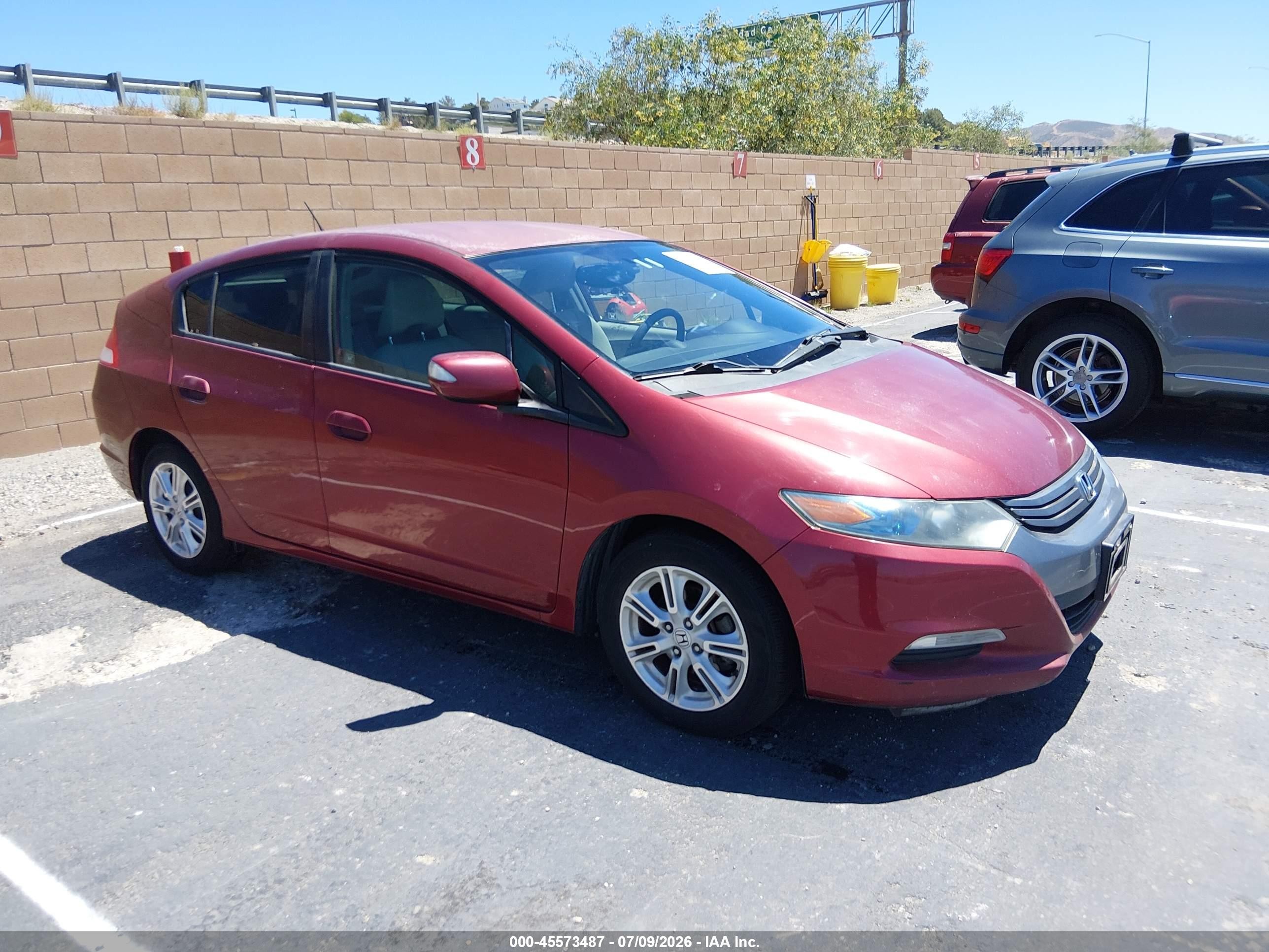 2010 Honda Insight Ex Red vin: JHMZE2H76AS041436