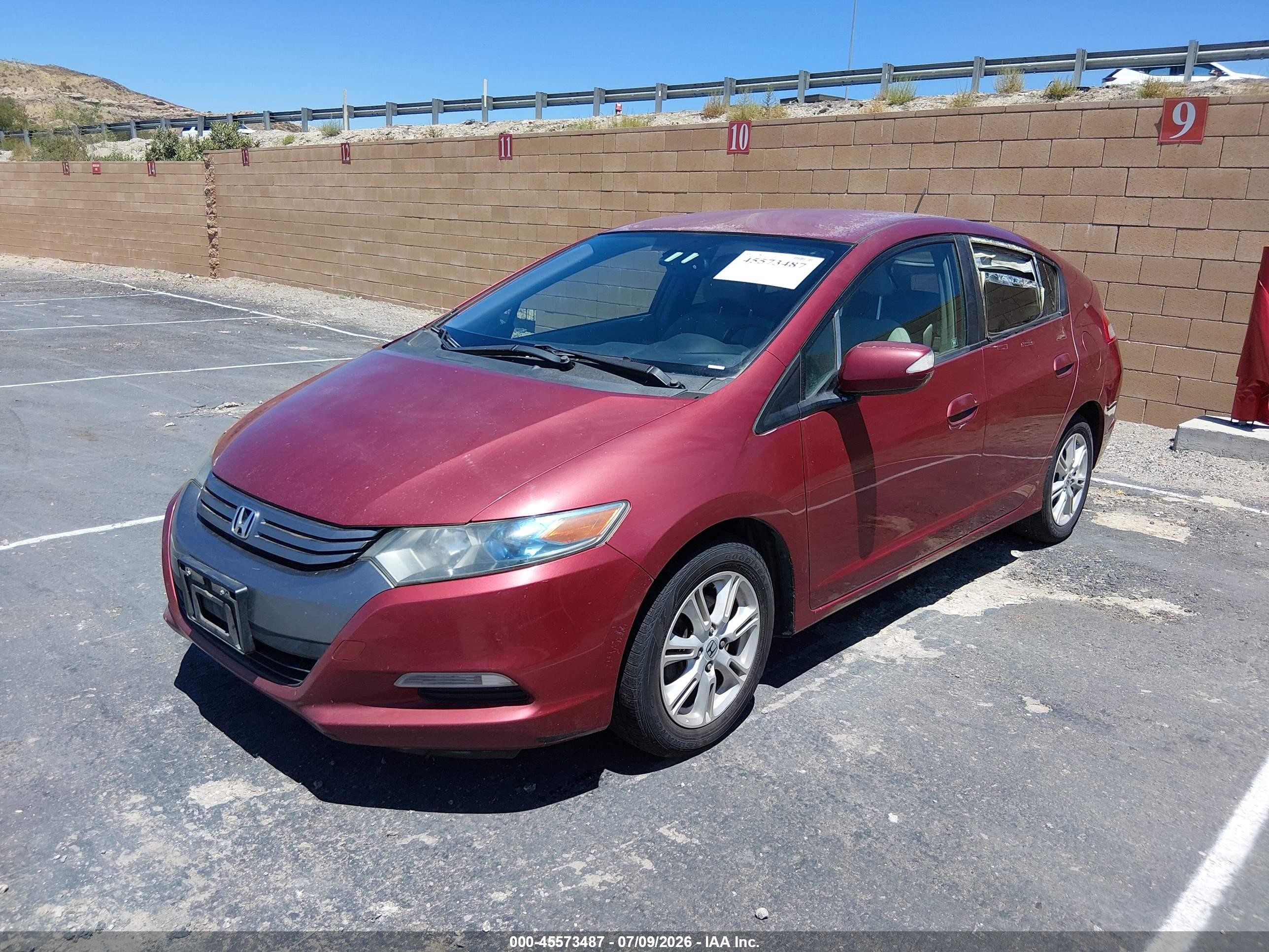 2010 Honda Insight Ex Red vin: JHMZE2H76AS041436