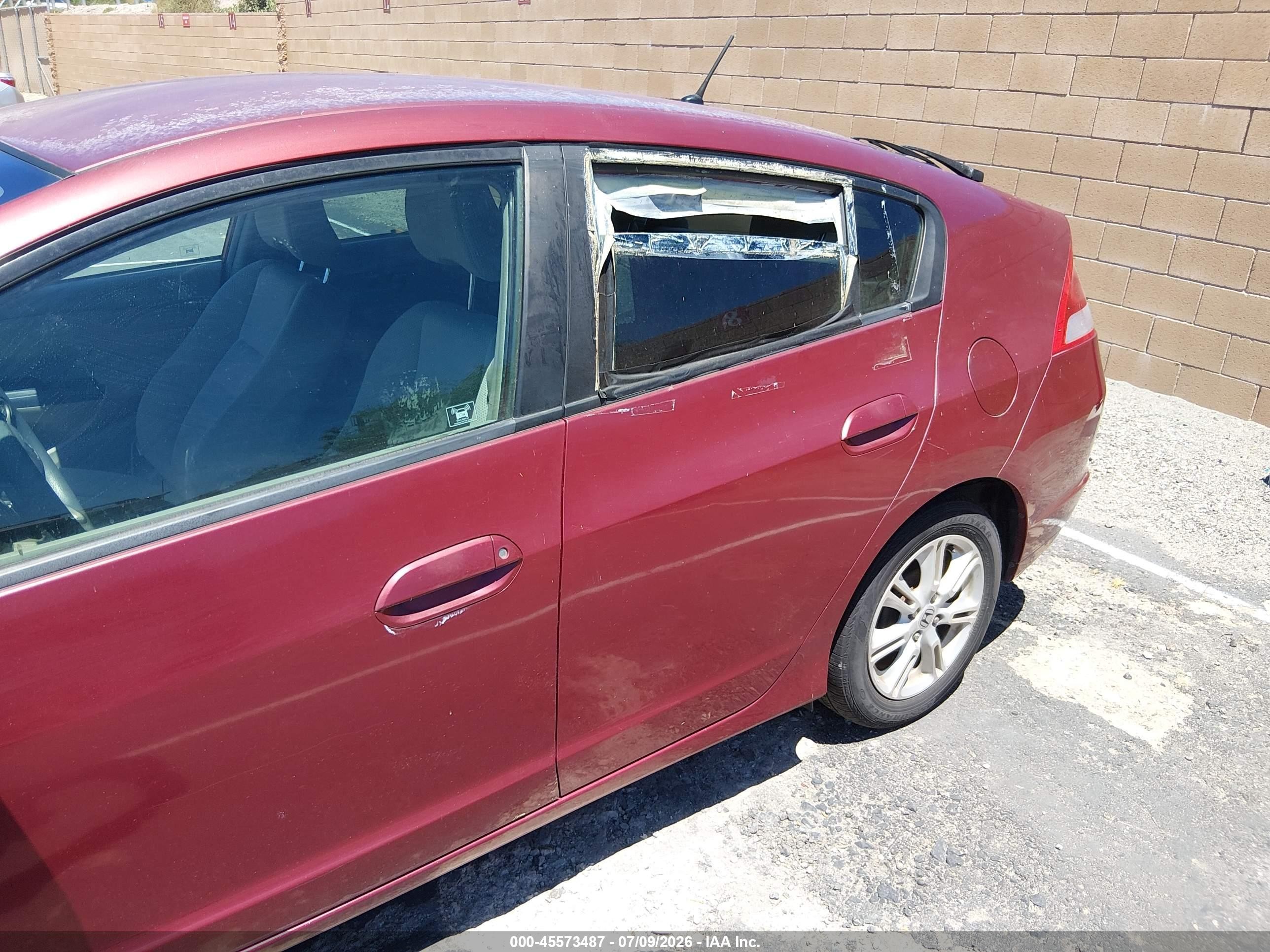 2010 Honda Insight Ex Red vin: JHMZE2H76AS041436