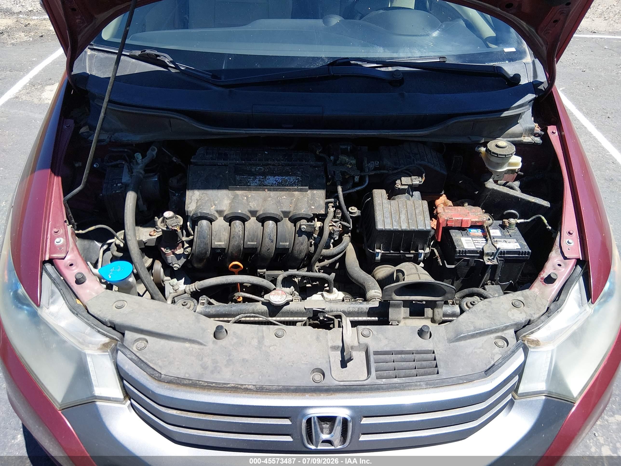 2010 Honda Insight Ex Red vin: JHMZE2H76AS041436