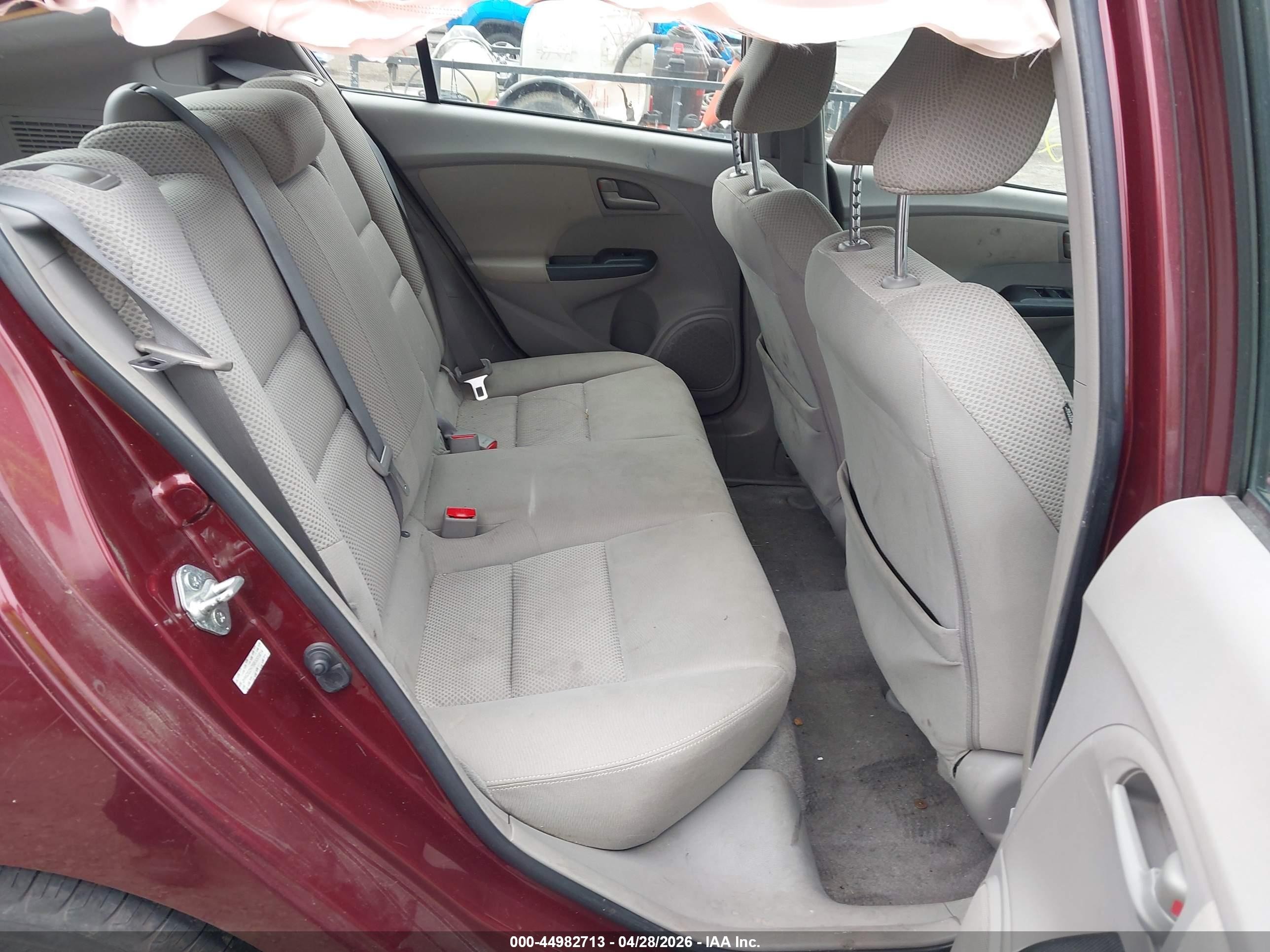 2011 Honda Insight Ex Темно-бордовый vin: JHMZE2H76BS005814