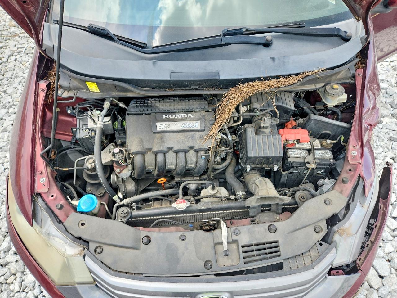 2011 Honda Insight Ex Бордовый vin: JHMZE2H76BS005988