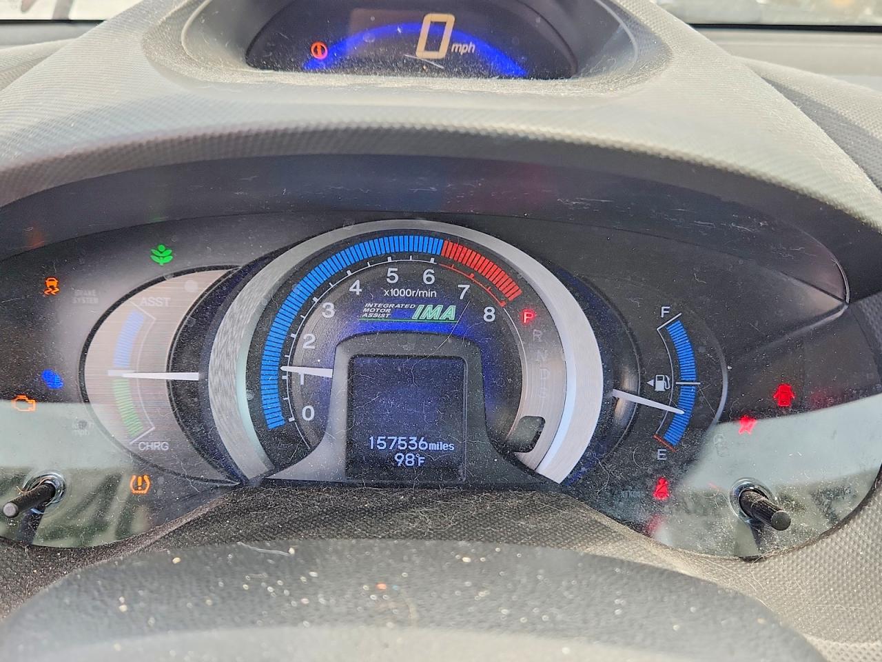 2011 Honda Insight Ex Бордовый vin: JHMZE2H76BS005988