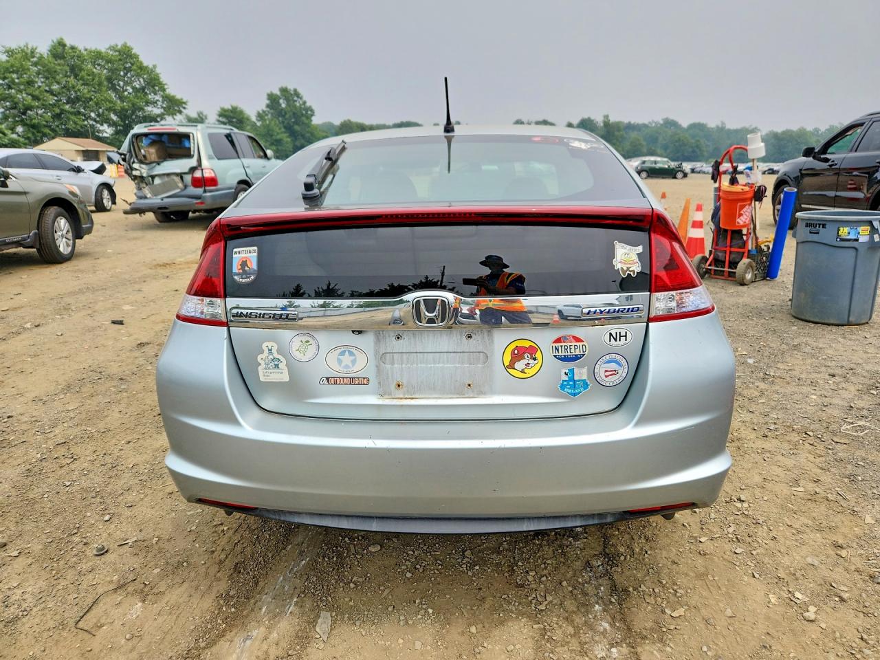 2012 Honda Insight Ex Silver vin: JHMZE2H76CS005295