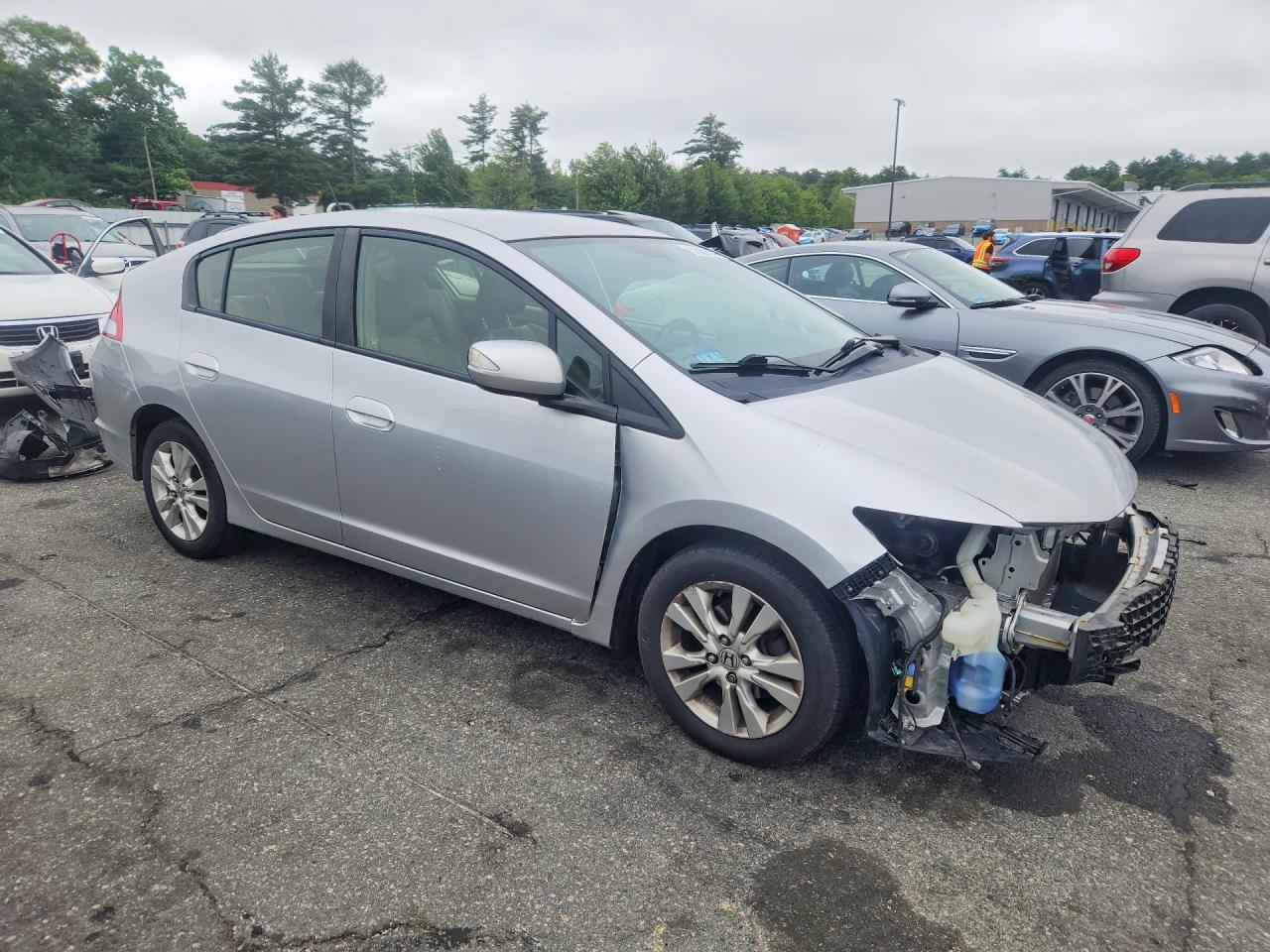 2013 Honda Insight Ex Silver vin: JHMZE2H76DS001975