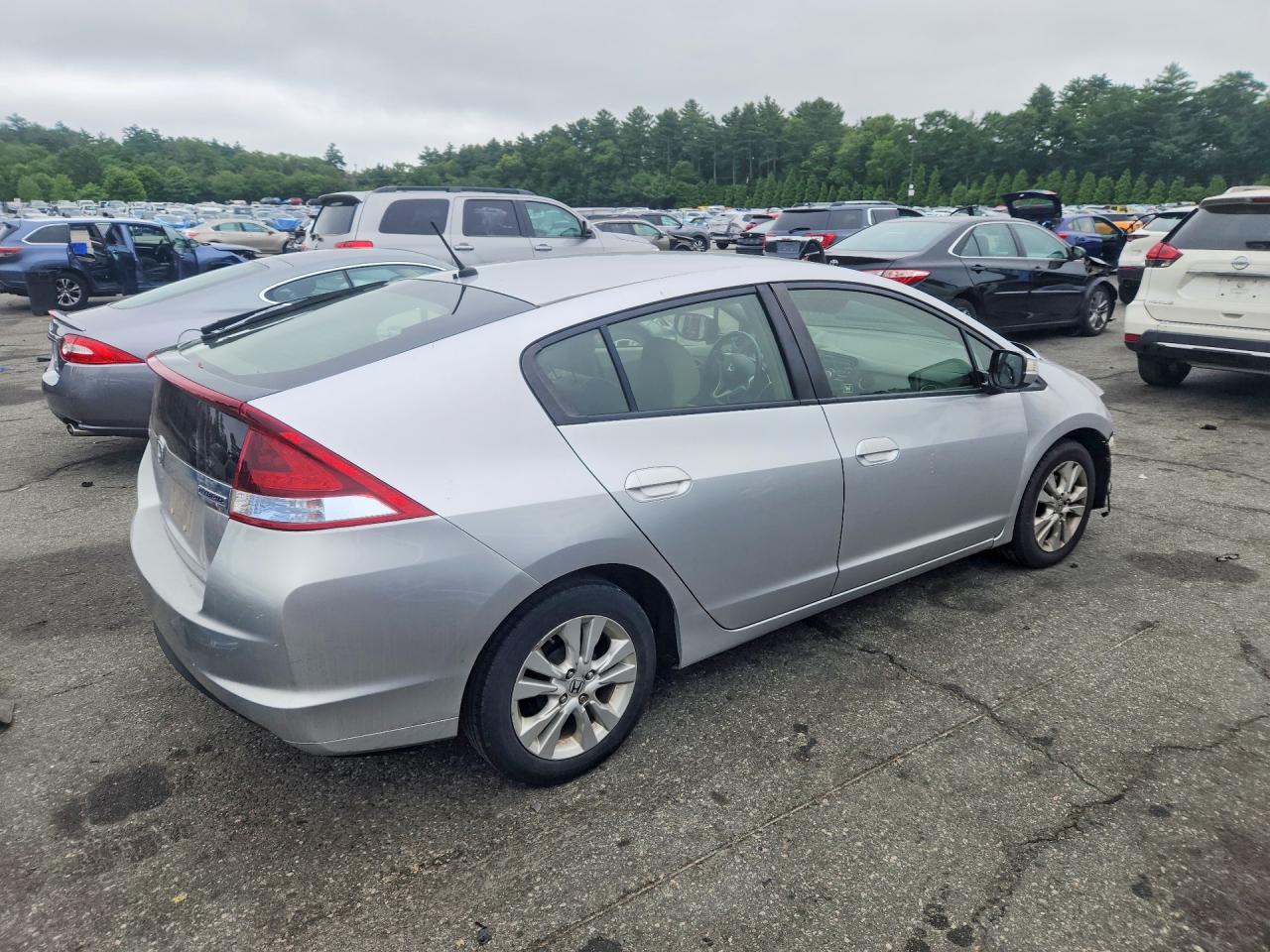 2013 Honda Insight Ex Silver vin: JHMZE2H76DS001975