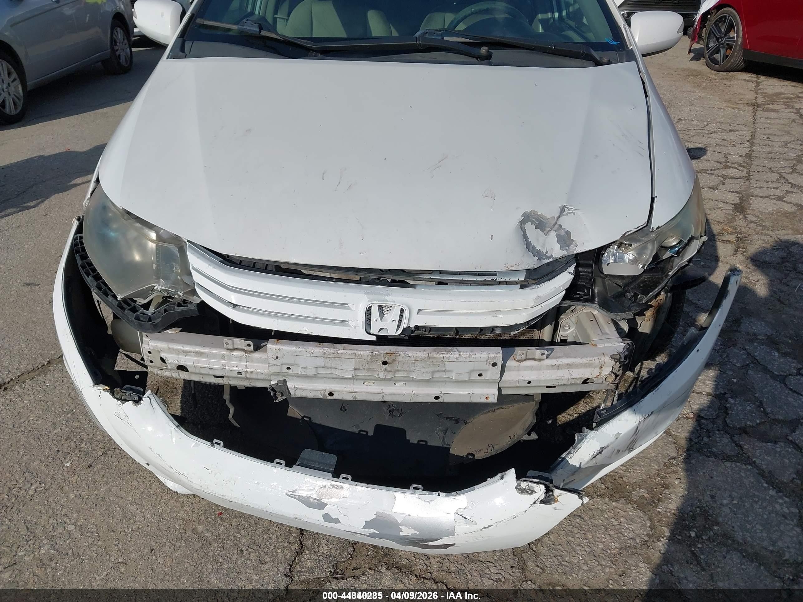 2010 Honda Insight Ex White vin: JHMZE2H77AS009062