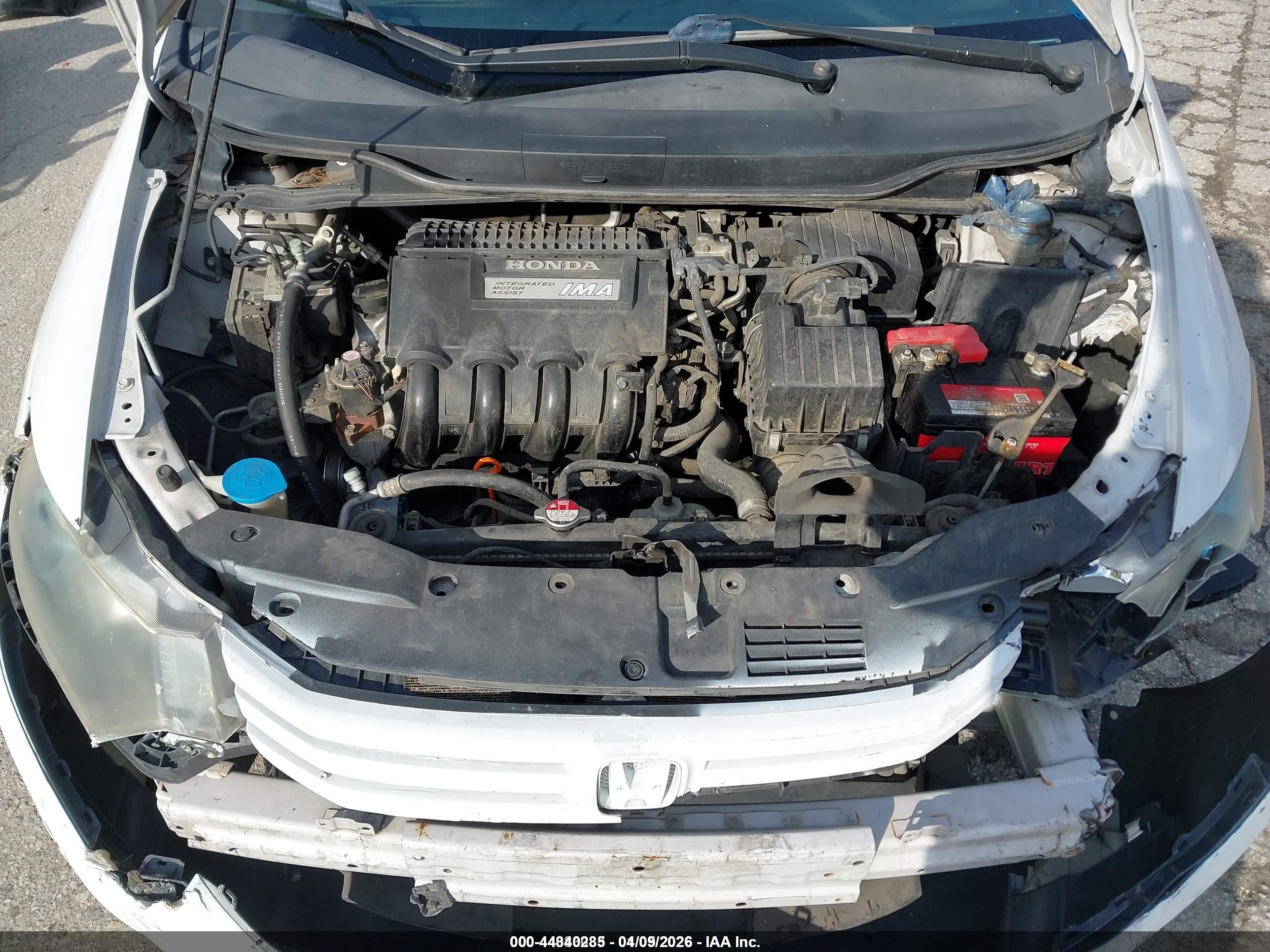 2010 Honda Insight Ex White vin: JHMZE2H77AS009062