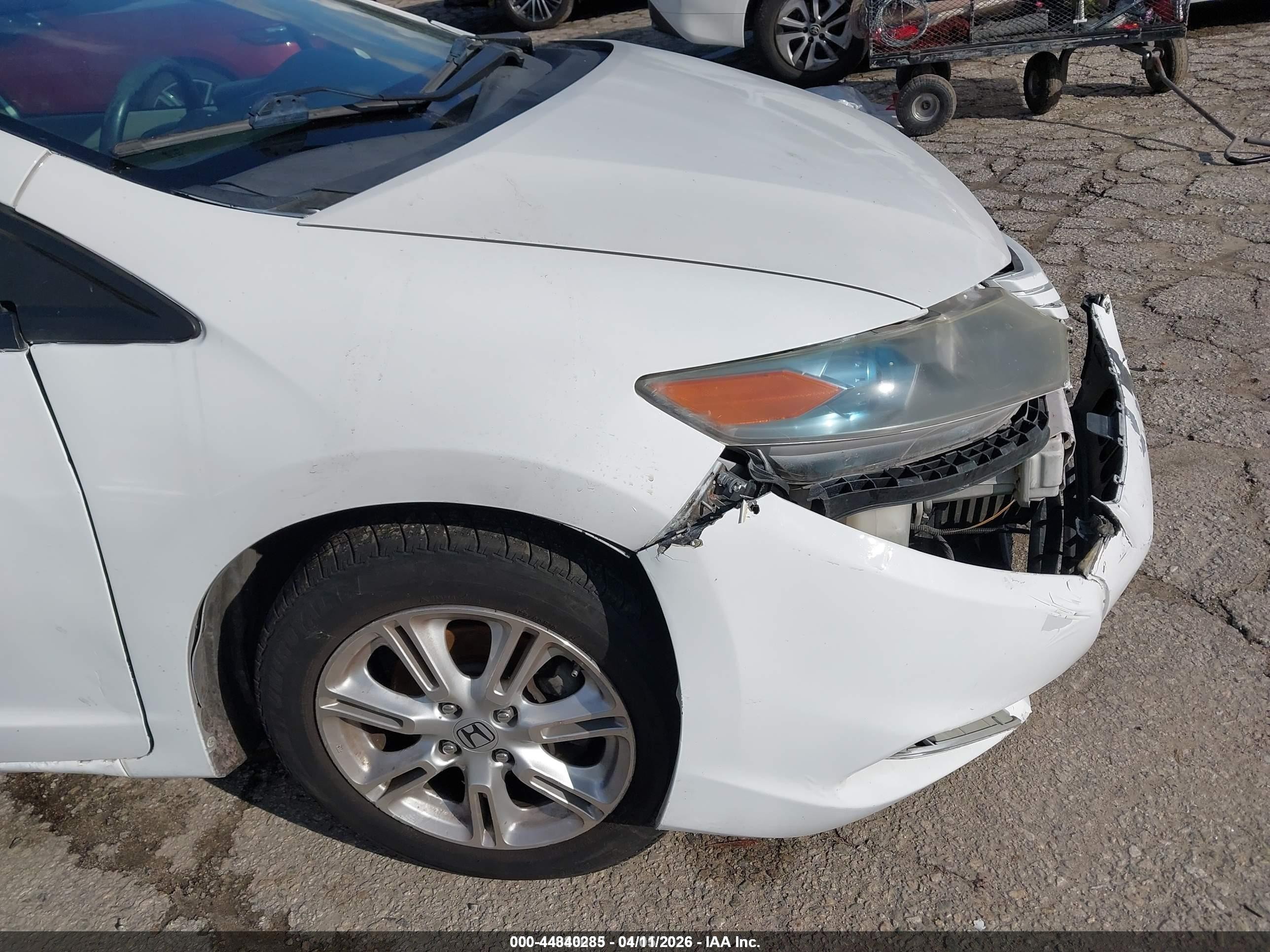 2010 Honda Insight Ex White vin: JHMZE2H77AS009062