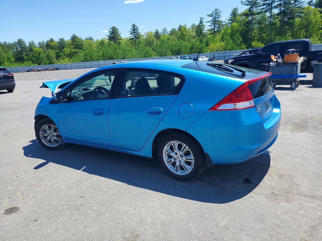 2010 Honda Insight Ex Blue vin: JHMZE2H77AS014844