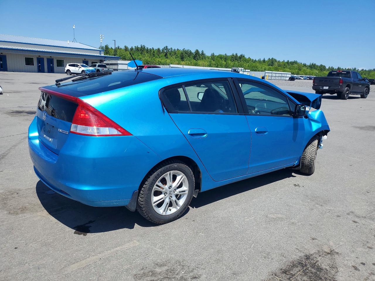 2010 Honda Insight Ex Blue vin: JHMZE2H77AS014844