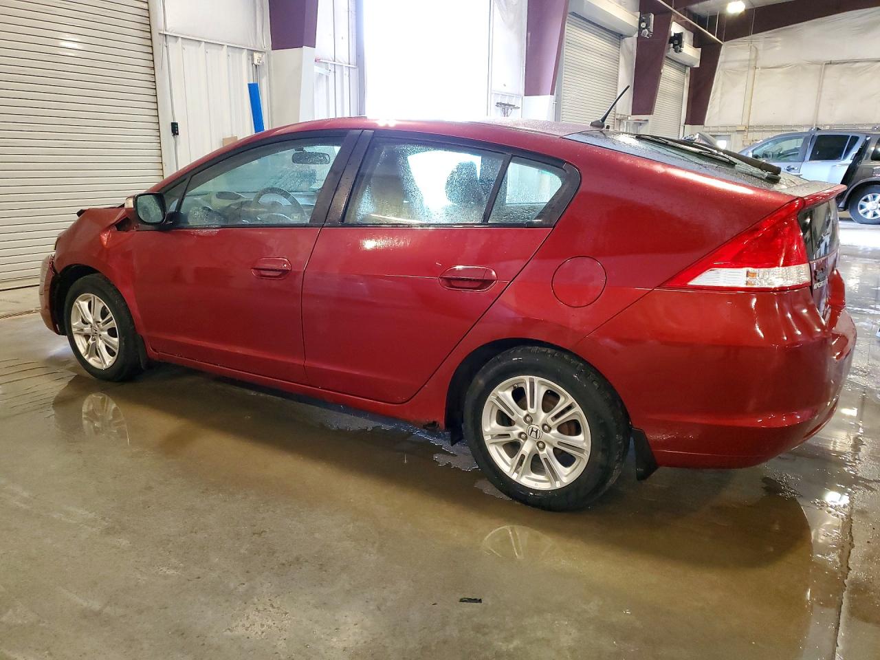 2010 Honda Insight Ex Maroon vin: JHMZE2H77AS026279