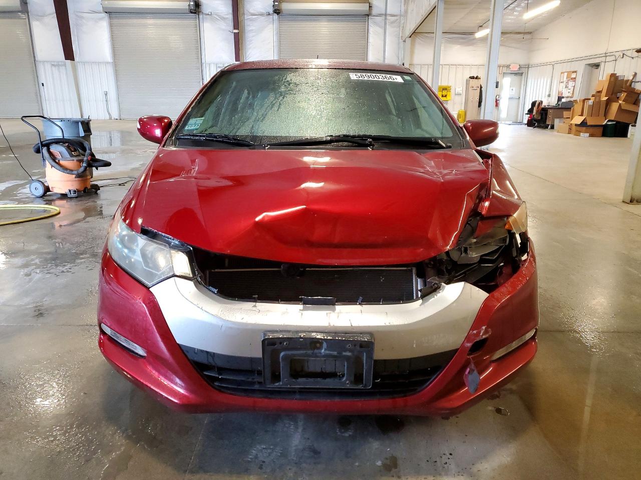 2010 Honda Insight Ex Maroon vin: JHMZE2H77AS026279