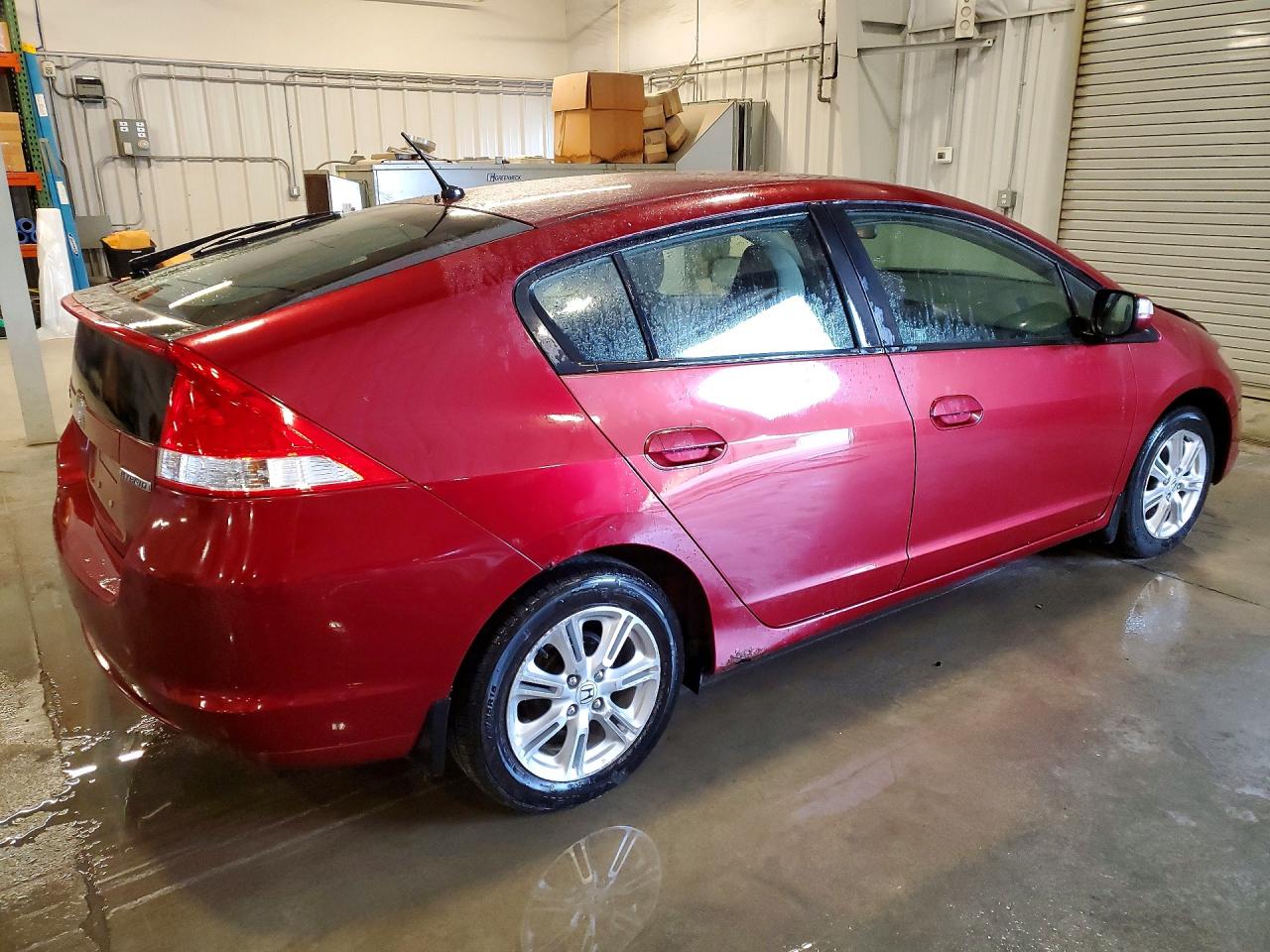 2010 Honda Insight Ex Maroon vin: JHMZE2H77AS026279