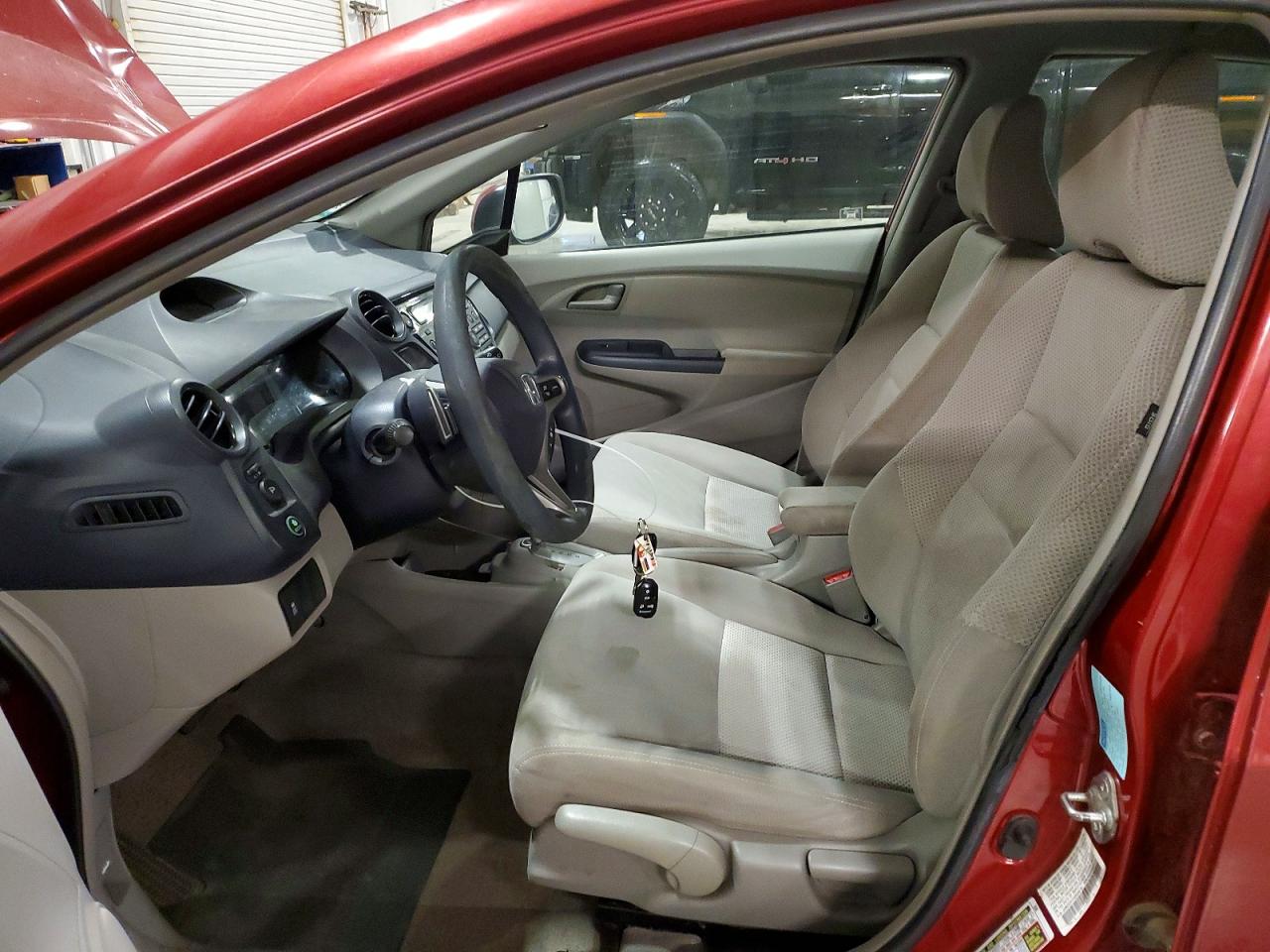 2010 Honda Insight Ex Maroon vin: JHMZE2H77AS026279