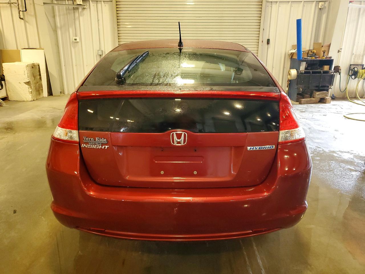 2010 Honda Insight Ex Maroon vin: JHMZE2H77AS026279