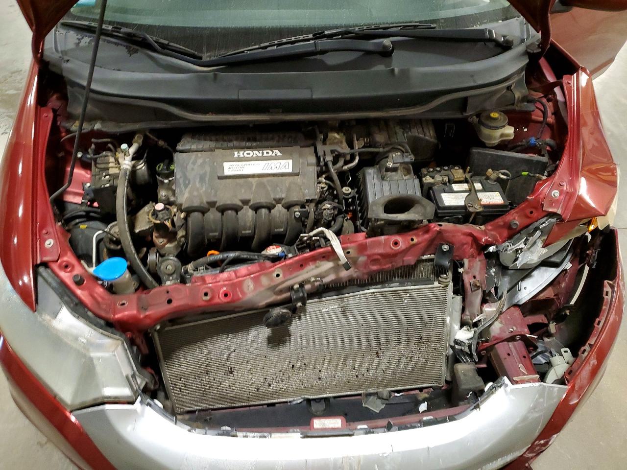 2010 Honda Insight Ex Maroon vin: JHMZE2H77AS026279
