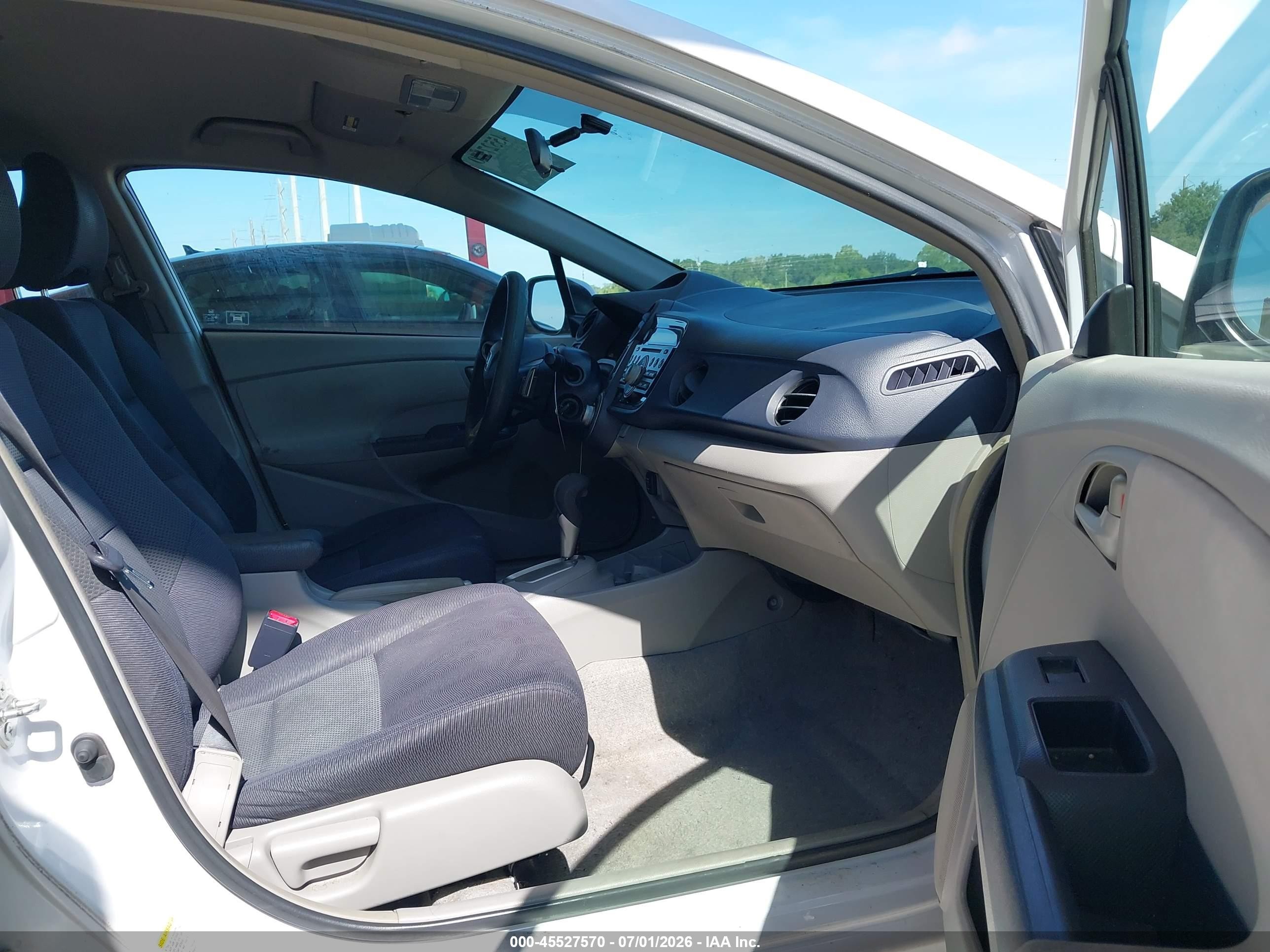 2010 Honda Insight Ex White vin: JHMZE2H77AS029781