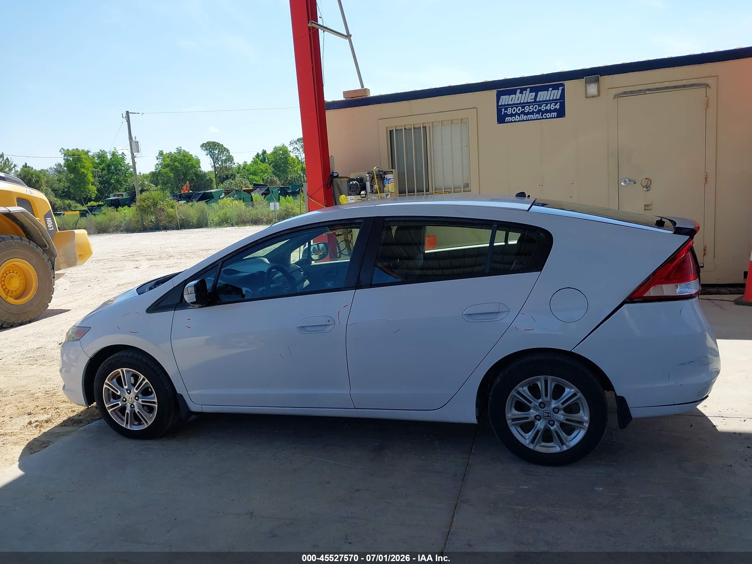 2010 Honda Insight Ex White vin: JHMZE2H77AS029781
