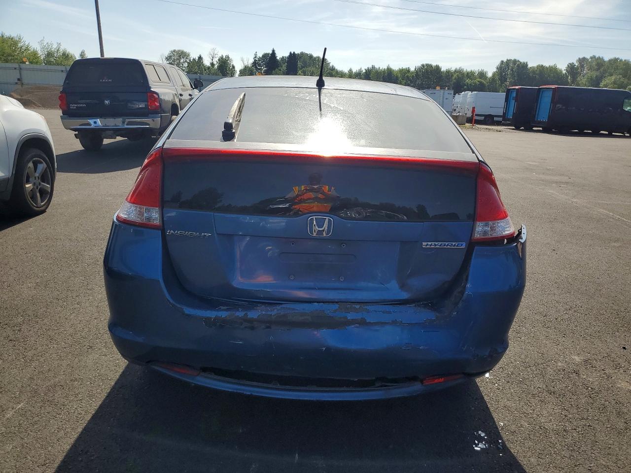 2010 Honda Insight Ex Blue vin: JHMZE2H77AS030767