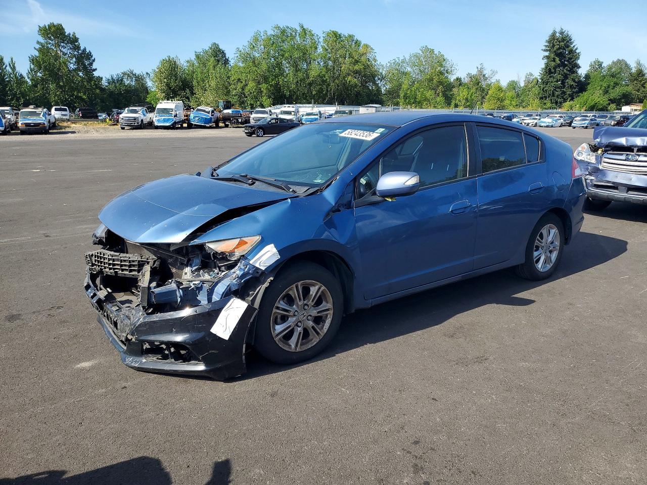 2010 Honda Insight Ex Blue vin: JHMZE2H77AS030767