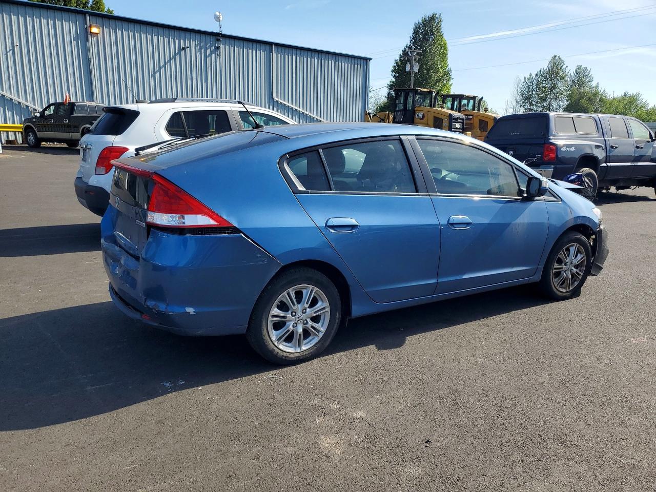 2010 Honda Insight Ex Blue vin: JHMZE2H77AS030767