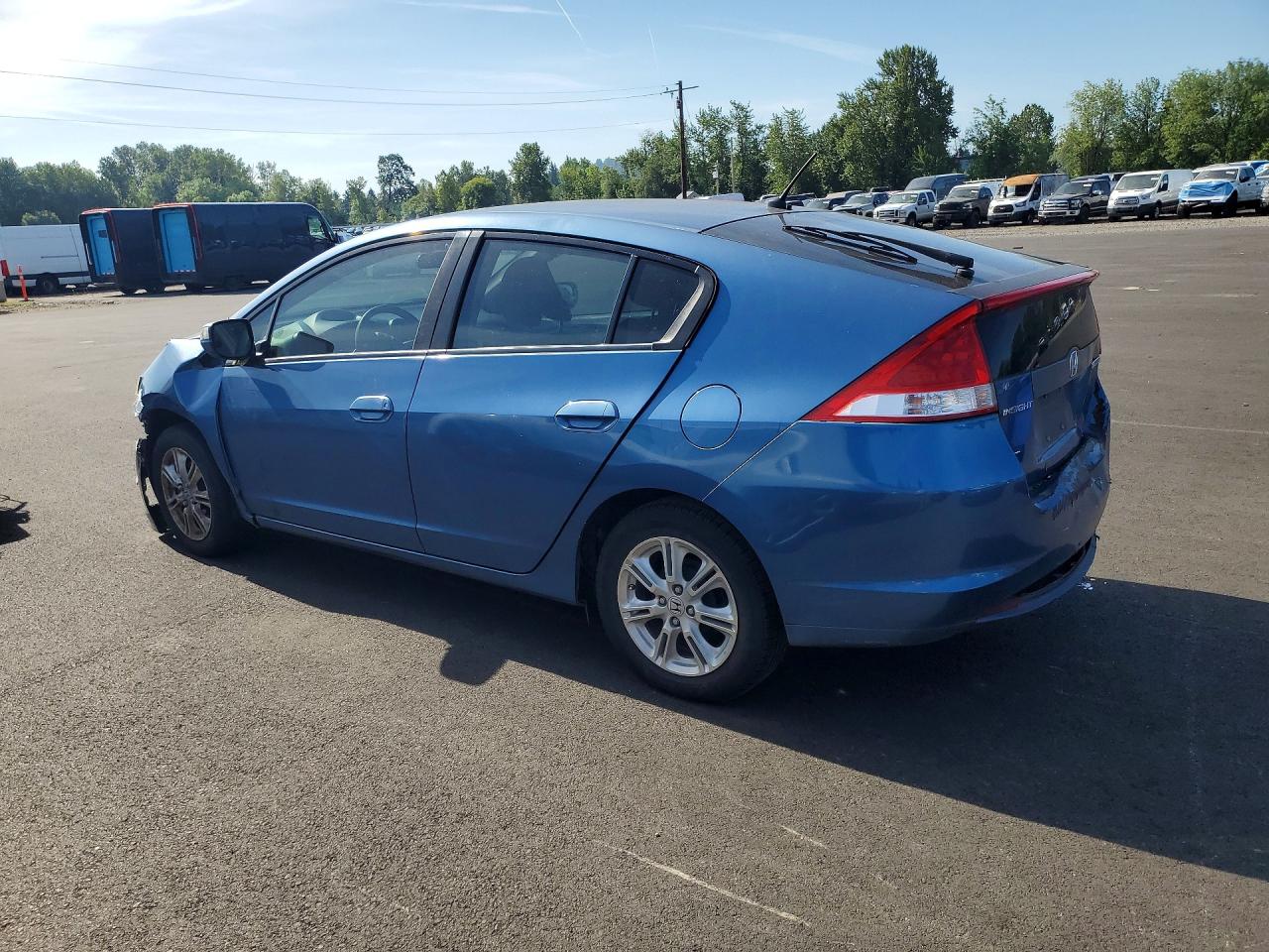 2010 Honda Insight Ex Blue vin: JHMZE2H77AS030767