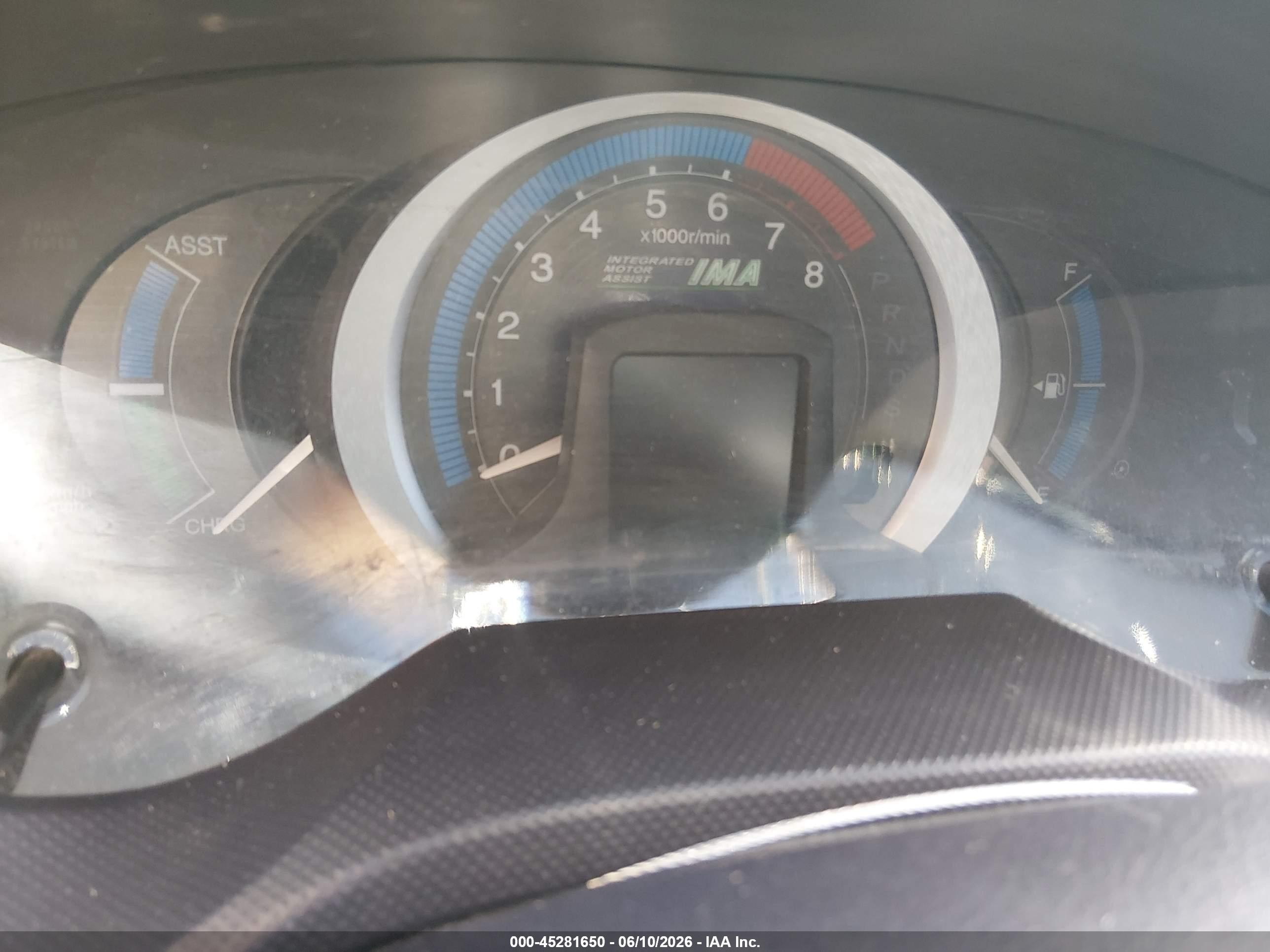 2010 Honda Insight Ex Light Blue vin: JHMZE2H77AS031451