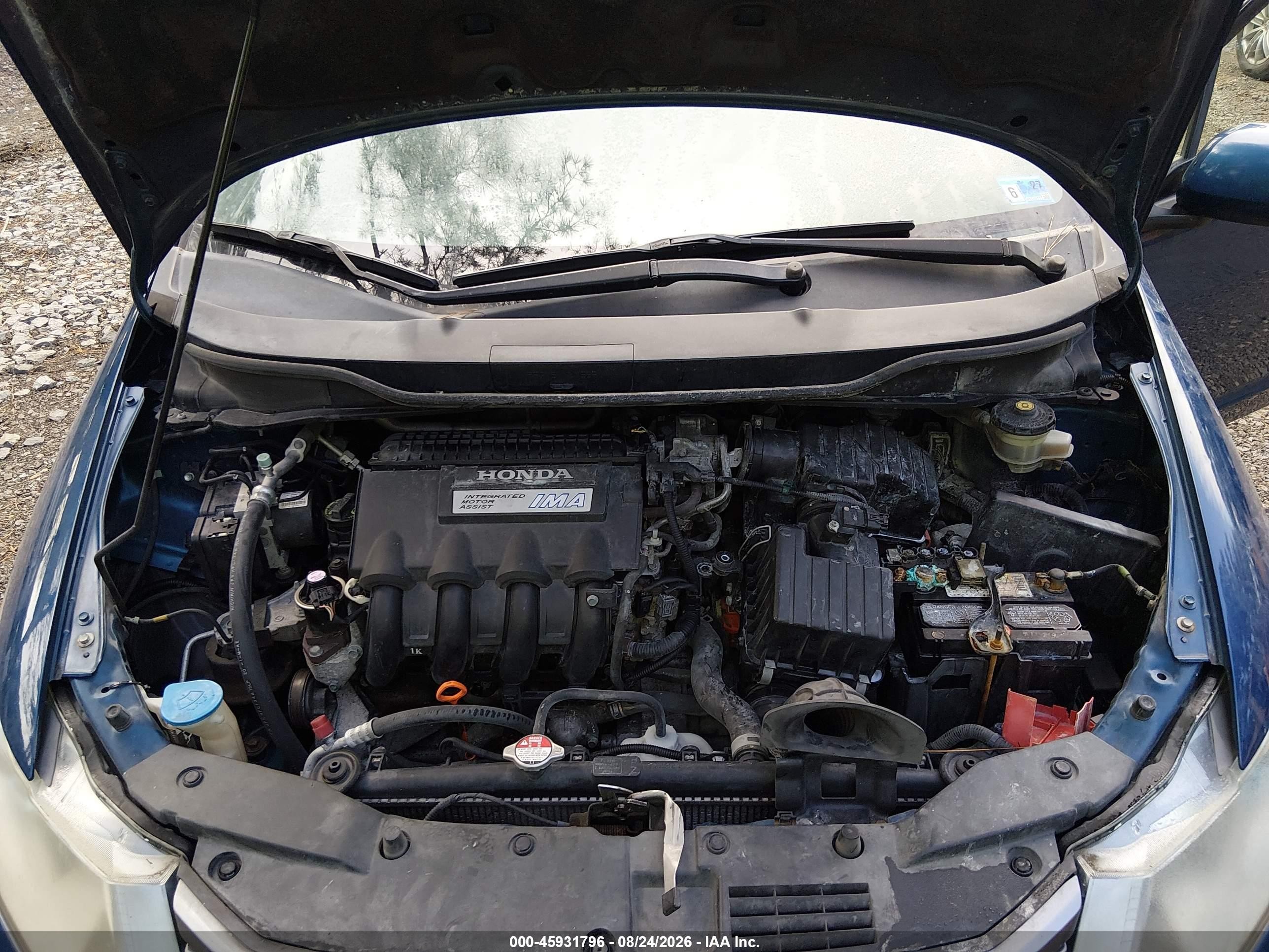 2011 Honda Insight Ex Blue vin: JHMZE2H77BS000122