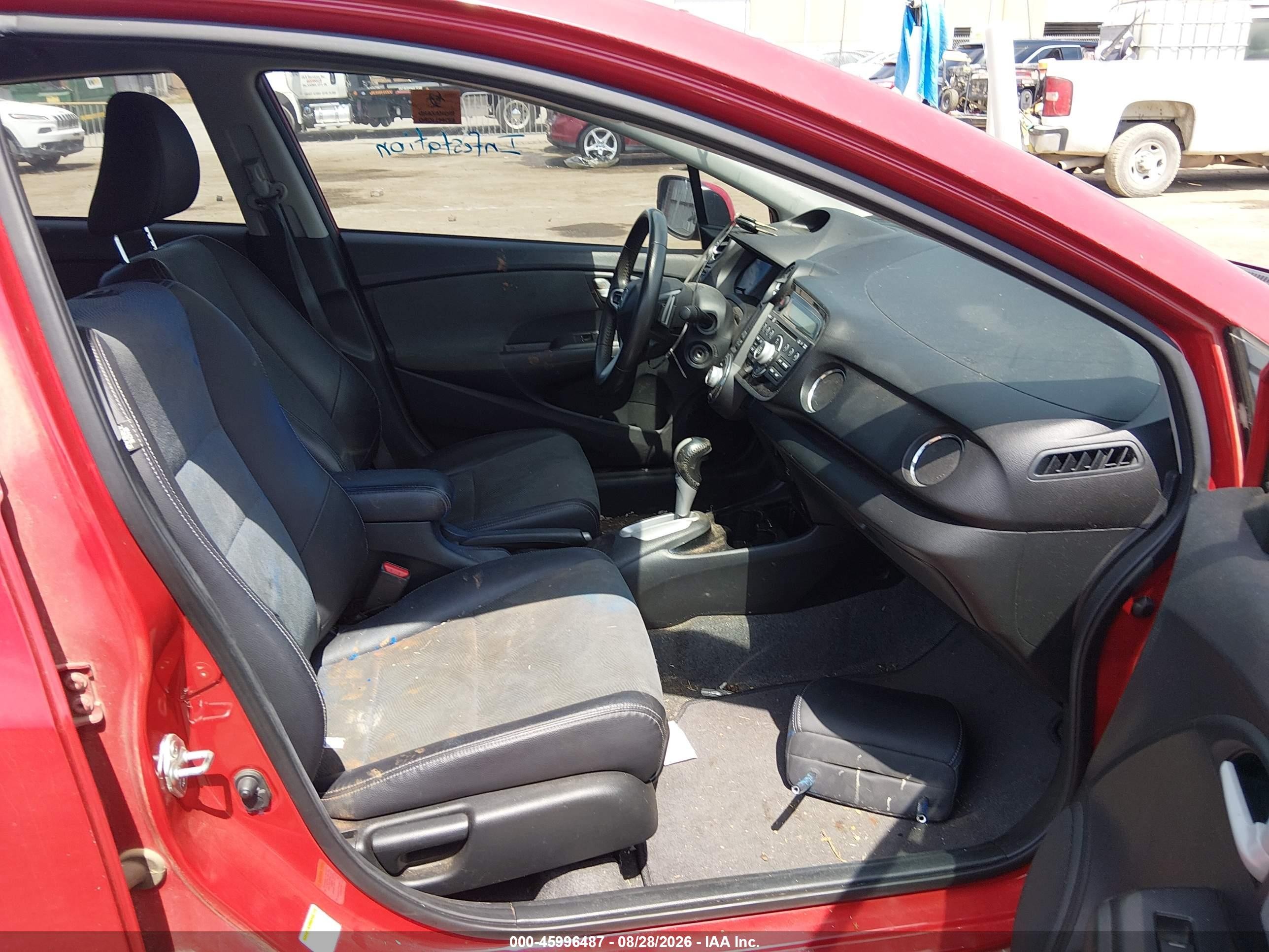 2012 Honda Insight Ex Red vin: JHMZE2H77CS004849