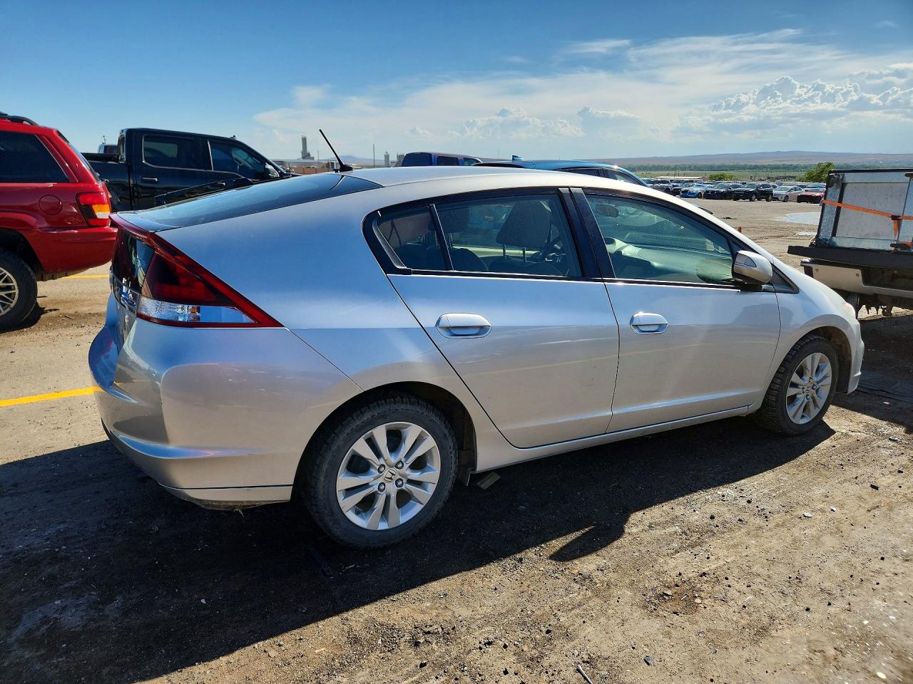 2014 Honda Insight Ex Silver vin: JHMZE2H77ES001971