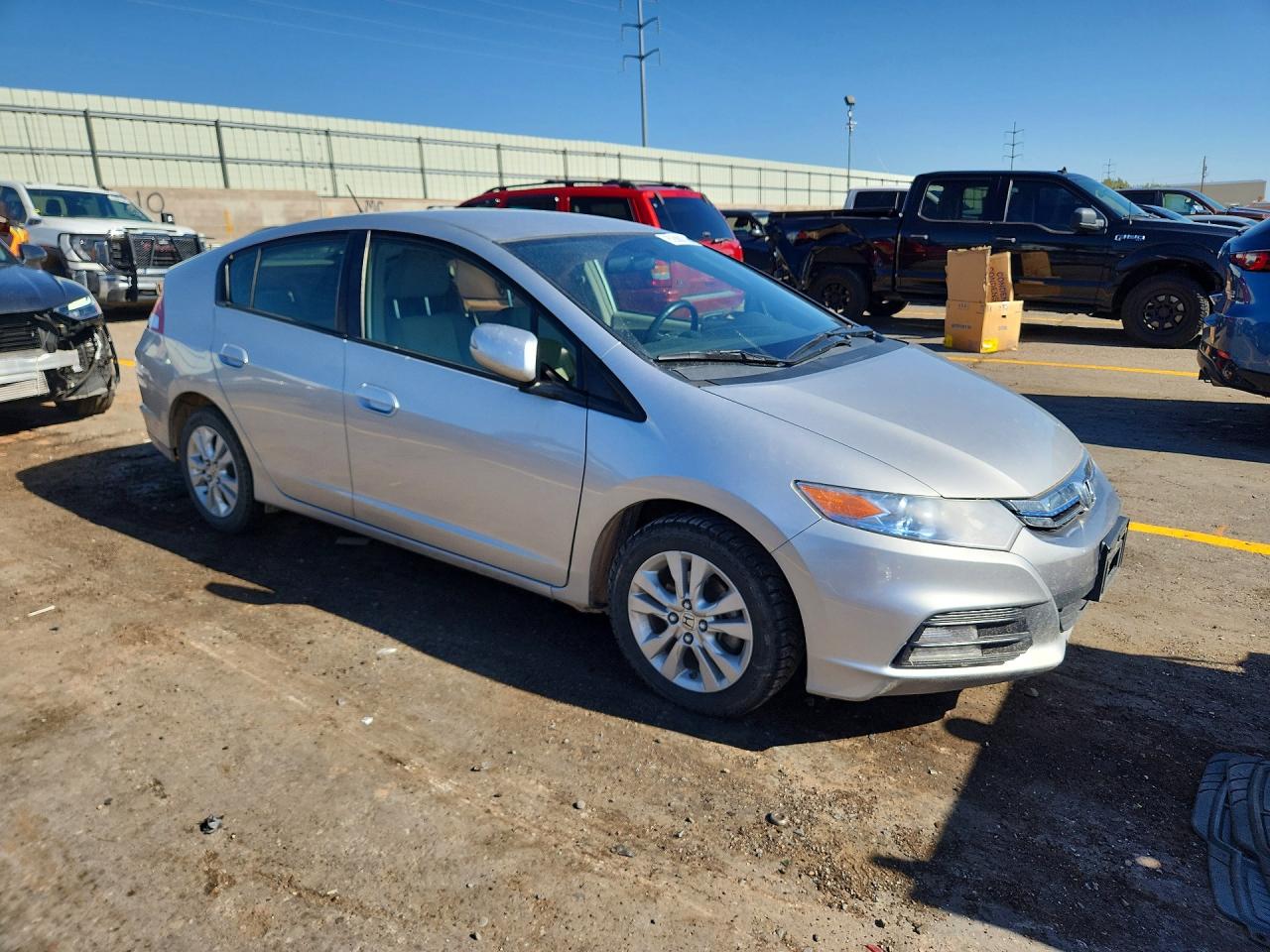 2014 Honda Insight Ex Silver vin: JHMZE2H77ES001971