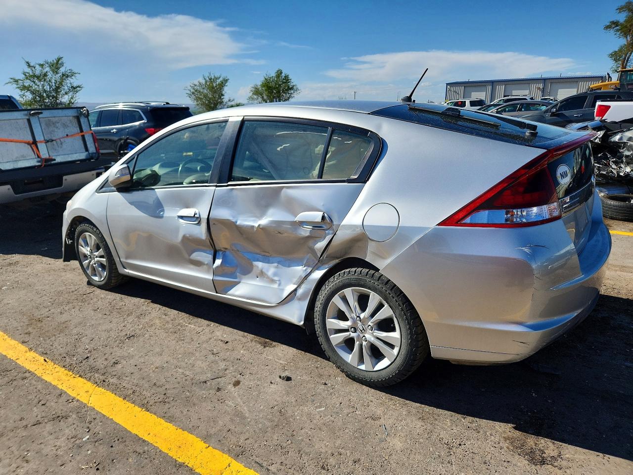 2014 Honda Insight Ex Silver vin: JHMZE2H77ES001971