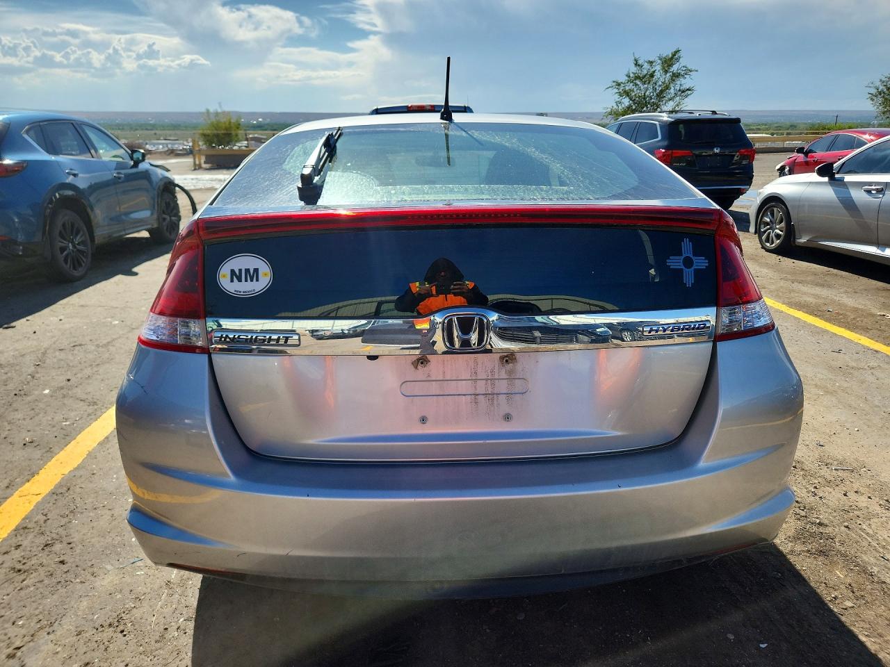 2014 Honda Insight Ex Silver vin: JHMZE2H77ES001971