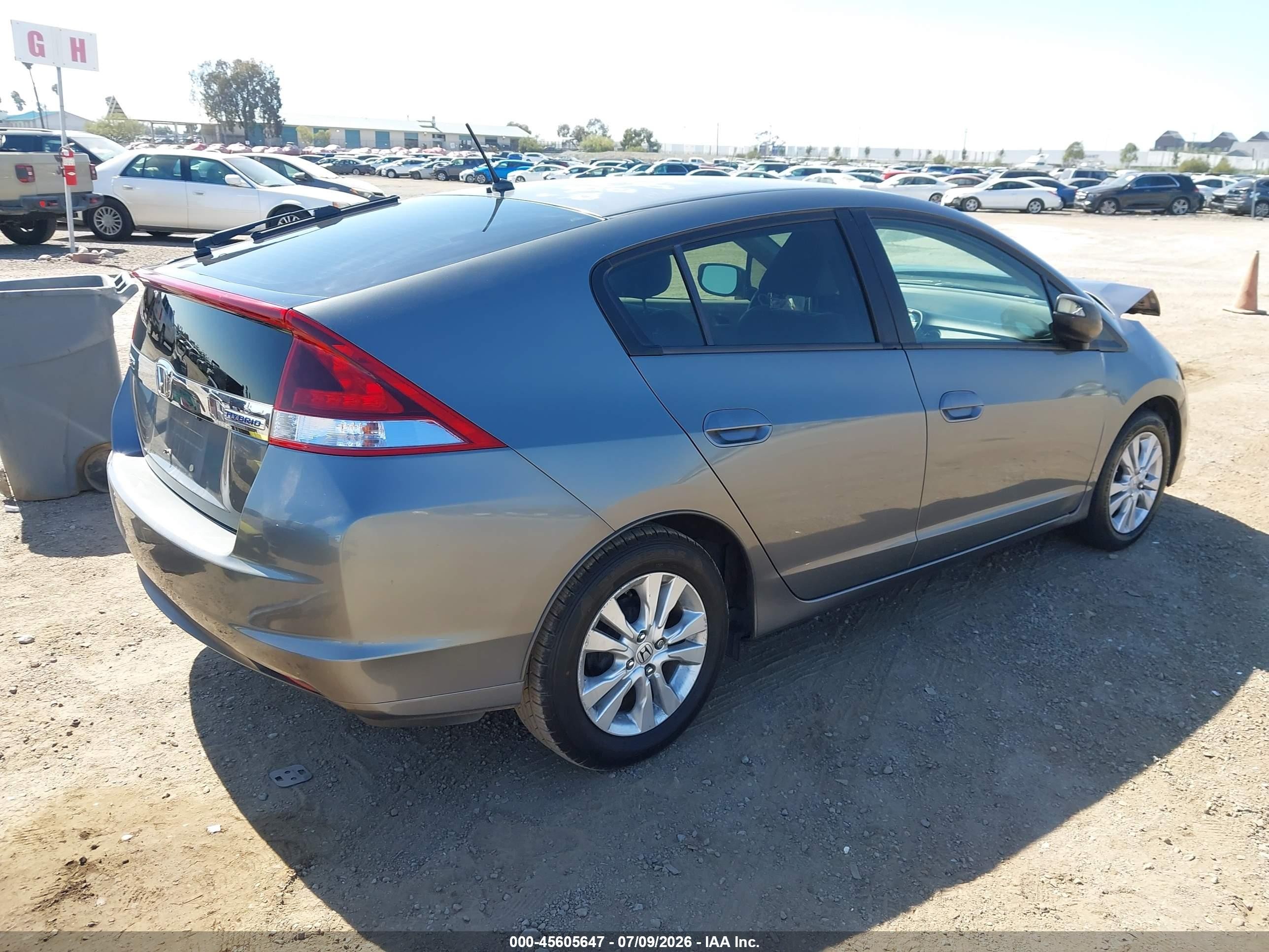 2014 Honda Insight Ex Gray vin: JHMZE2H77ES002036