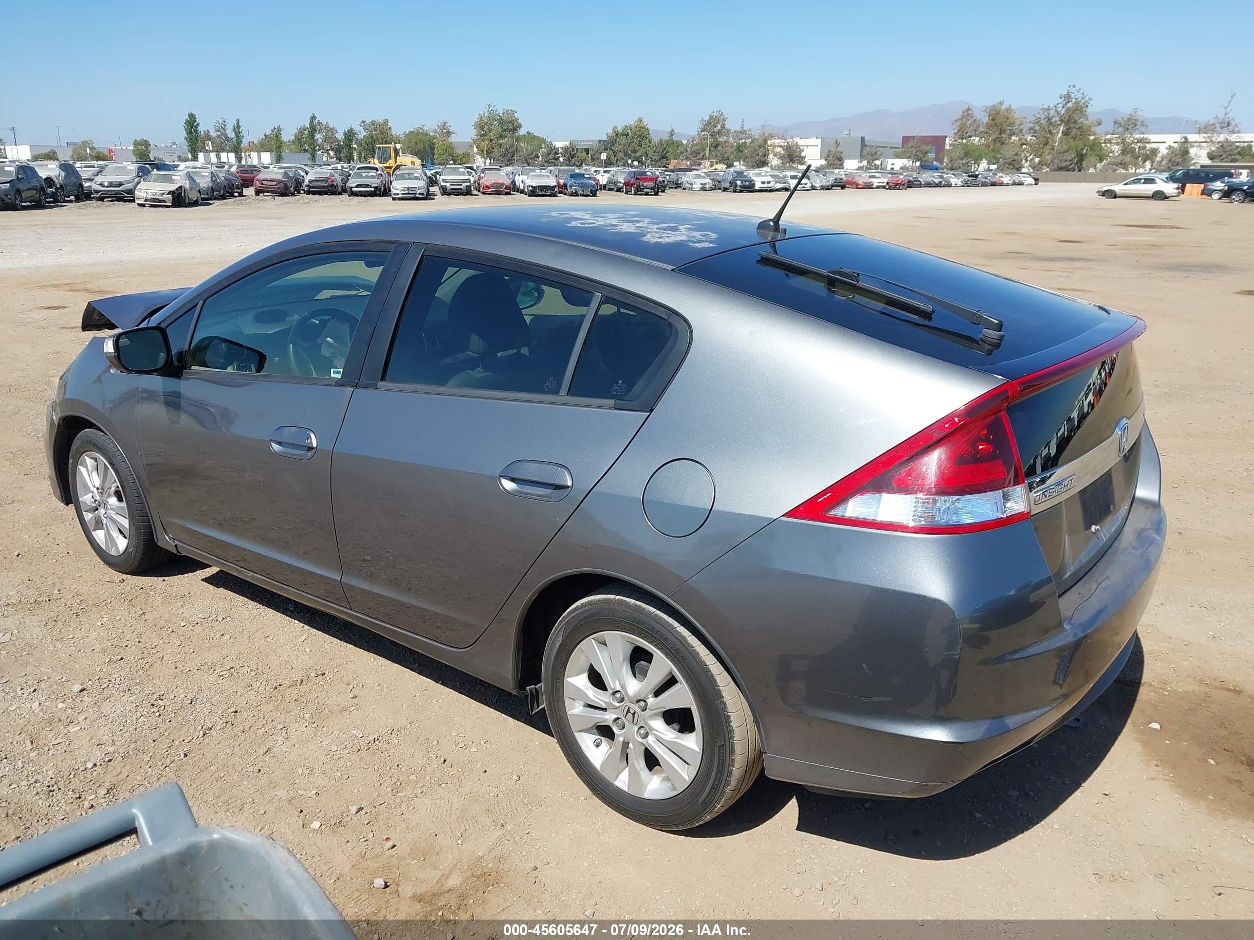 2014 Honda Insight Ex Gray vin: JHMZE2H77ES002036