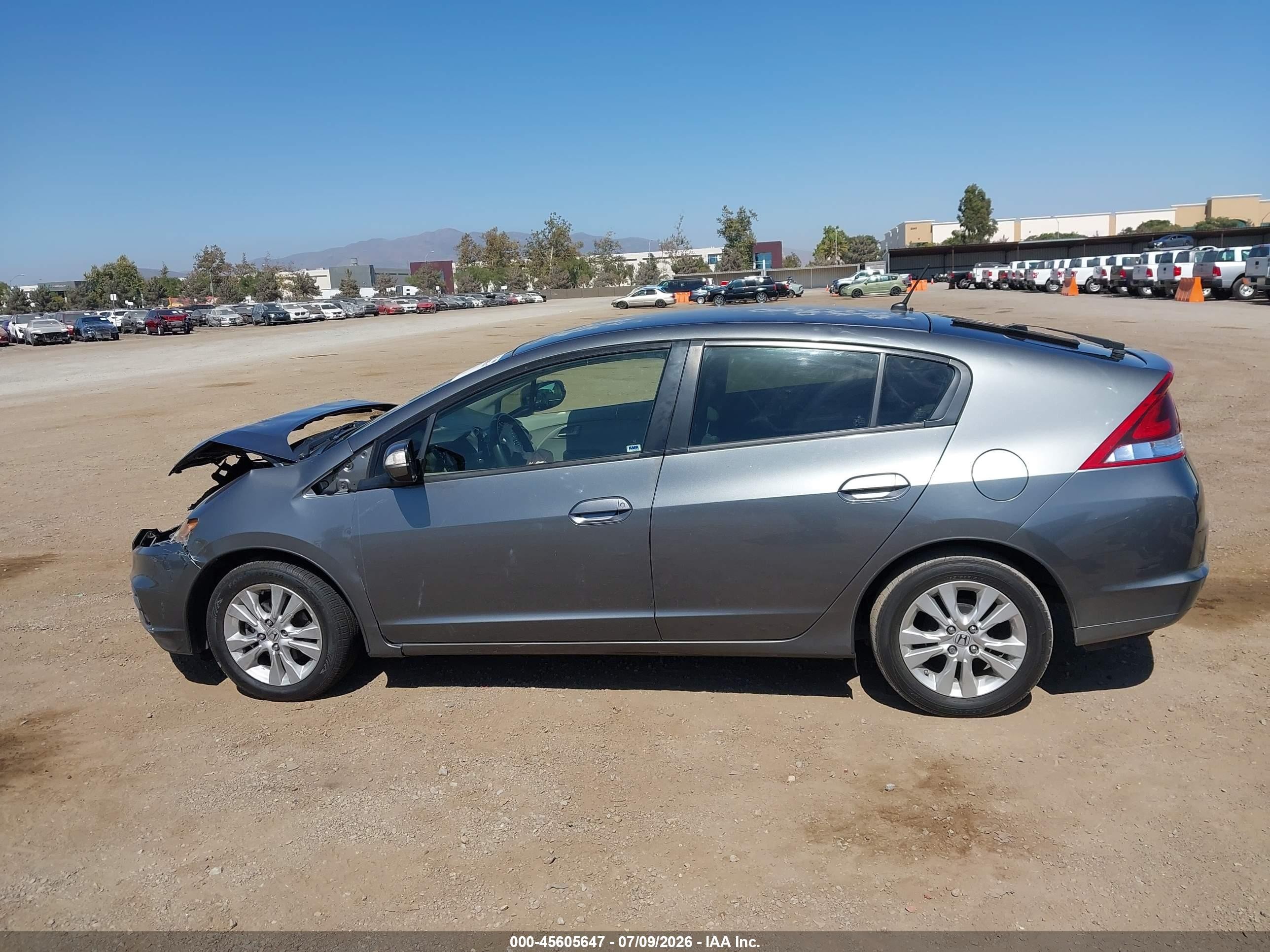 2014 Honda Insight Ex Gray vin: JHMZE2H77ES002036